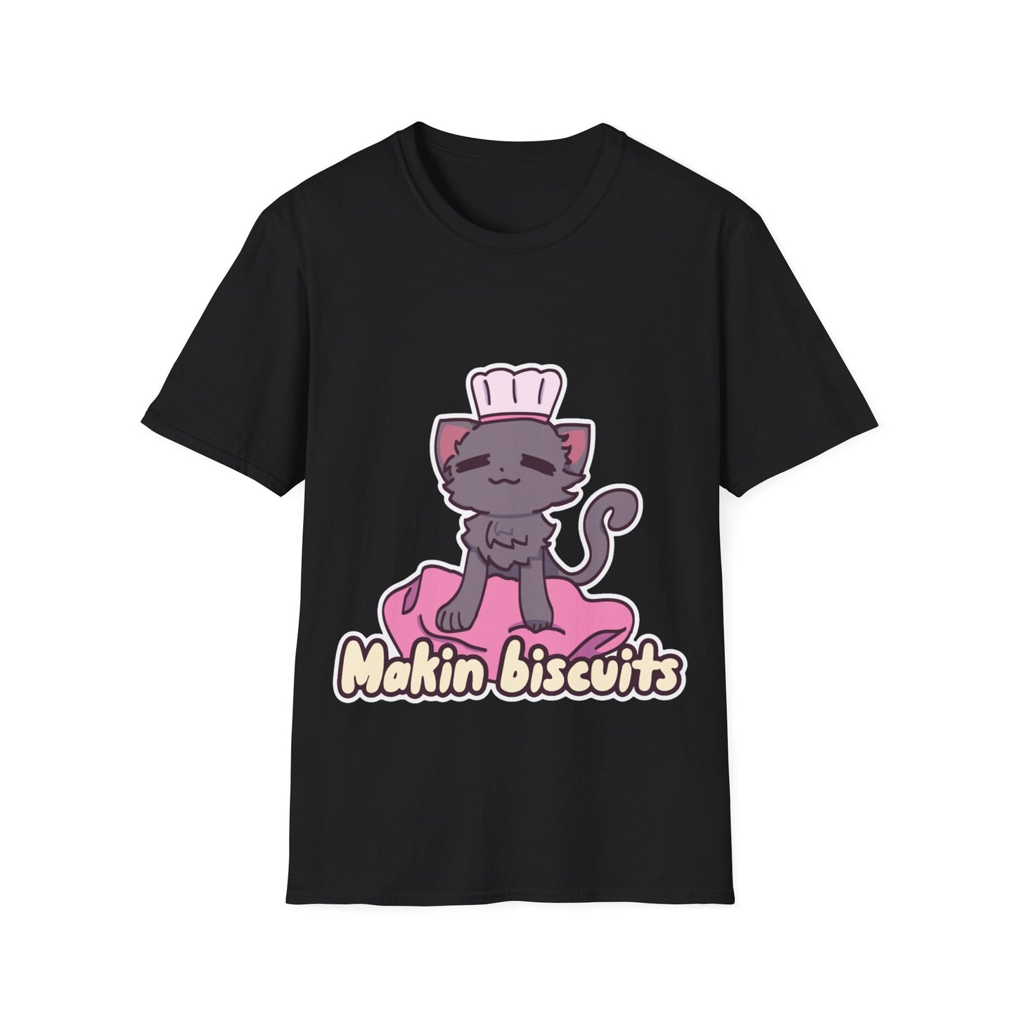 Makin' Biscuits- Grey. Unisex Softstyle T-Shirt