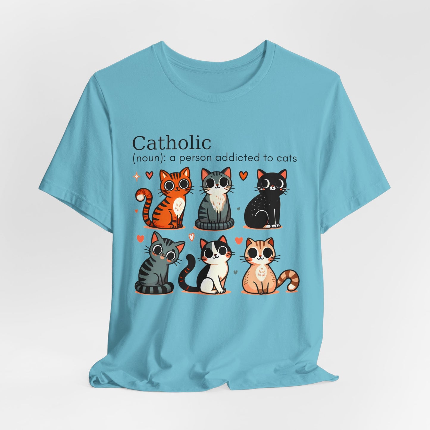 Catholic cats. Unisex Jersey Short Sleeve Tee