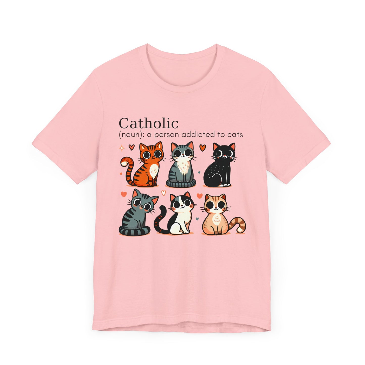 Catholic cats. Unisex Jersey Short Sleeve Tee