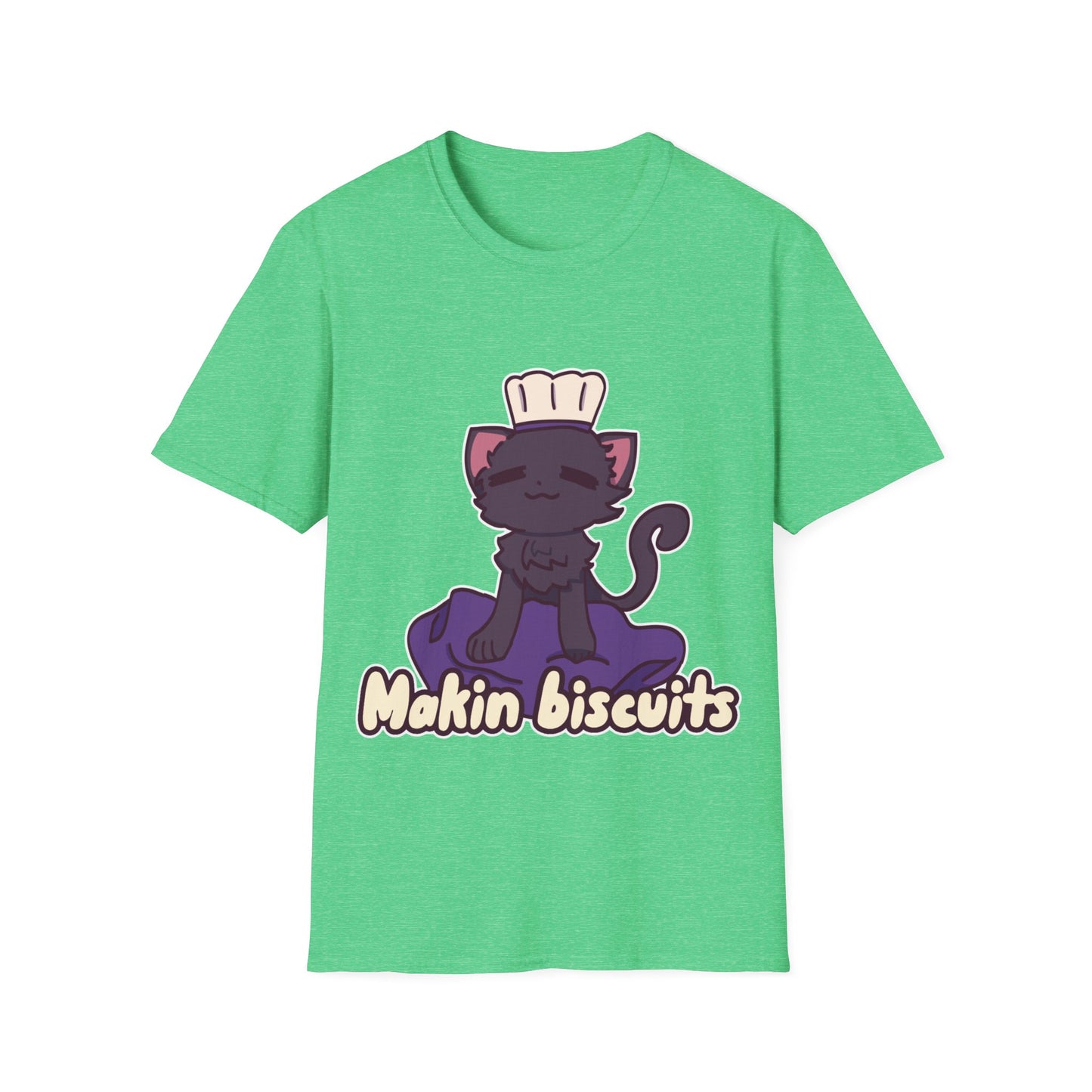 Makin' Biscuits- Black. Unisex Softstyle T-Shirt