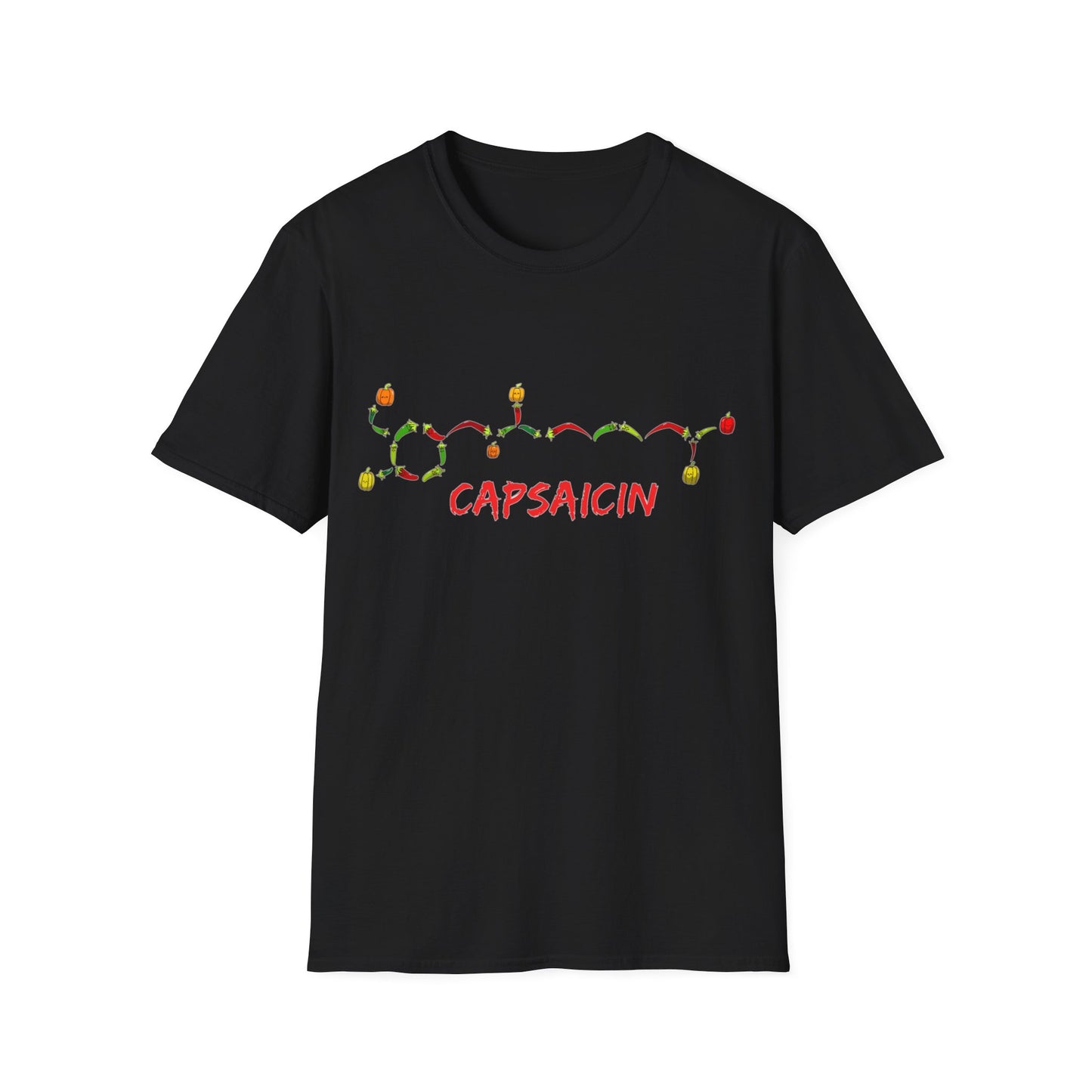 Capsaicin Chillies- Unisex Softstyle T-Shirt