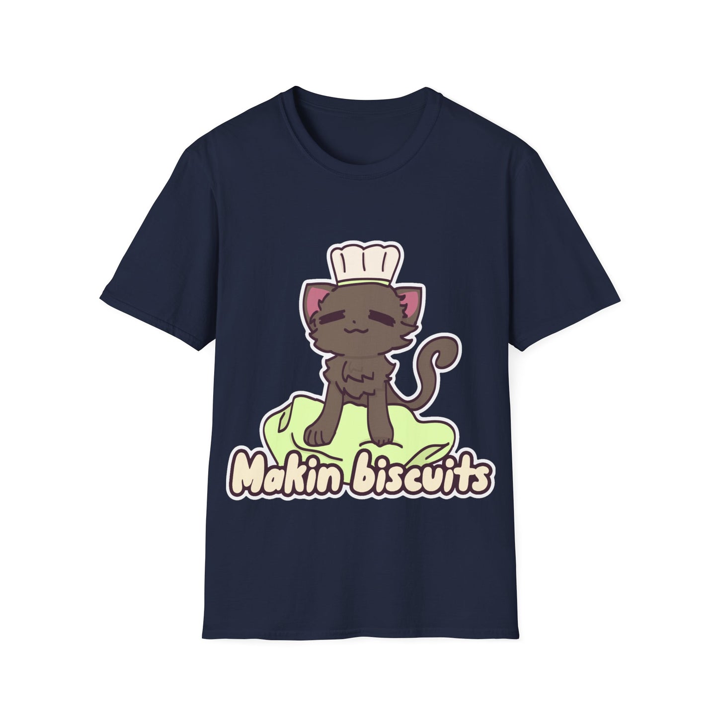 Makin' Bisbuits-Grey. Unisex Softstyle T-Shirt