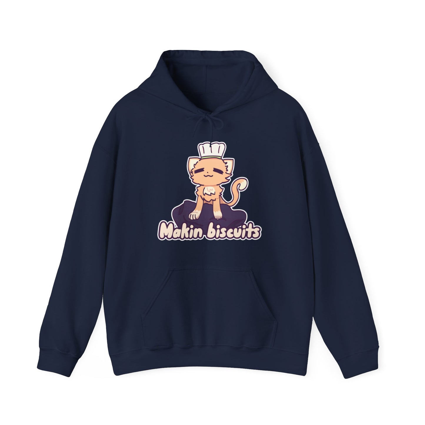 Makin' Biscuits- Orange- Unisex Heavy Blend™ Hooded Sweatshirt
