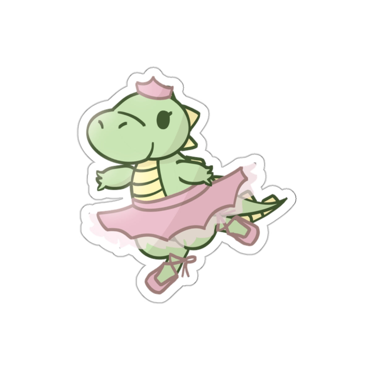 Dino Princess Die-Cut Sticker