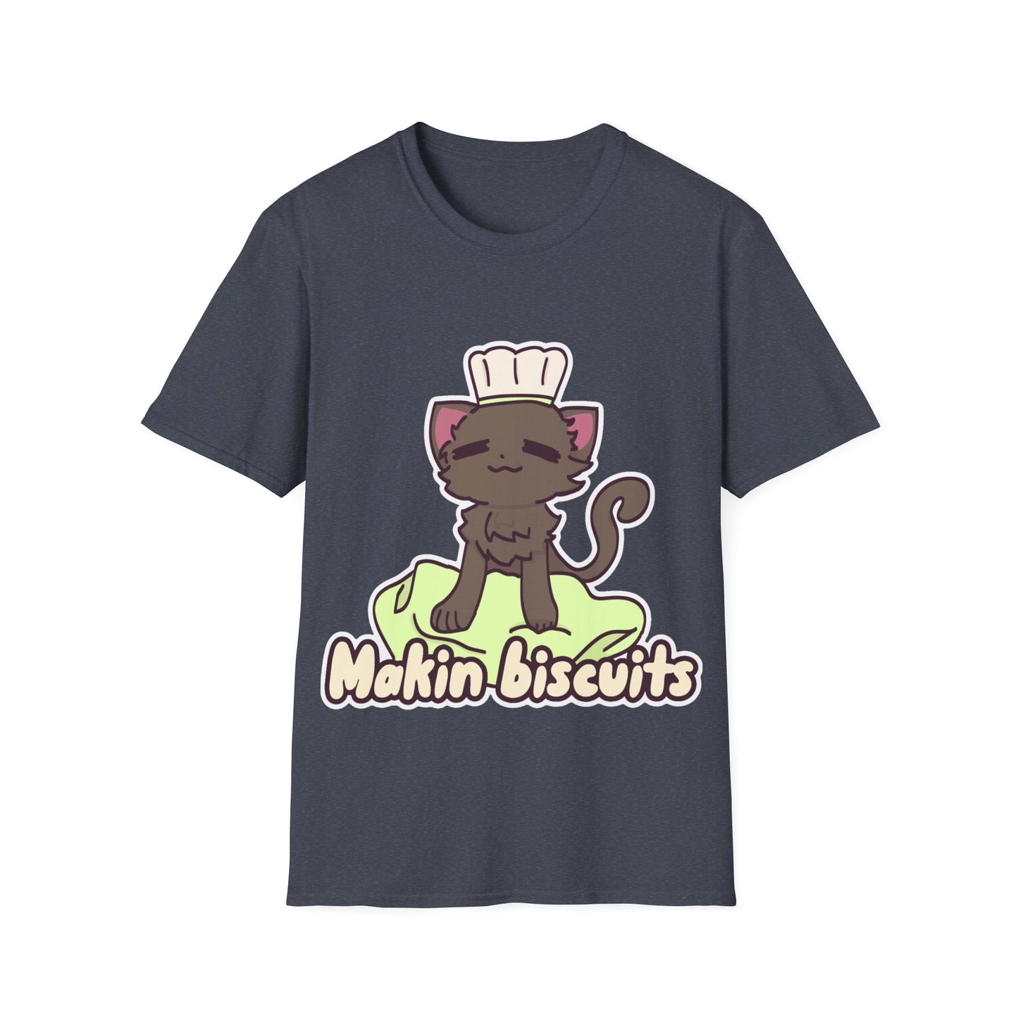 Makin' Bisbuits-Grey. Unisex Softstyle T-Shirt