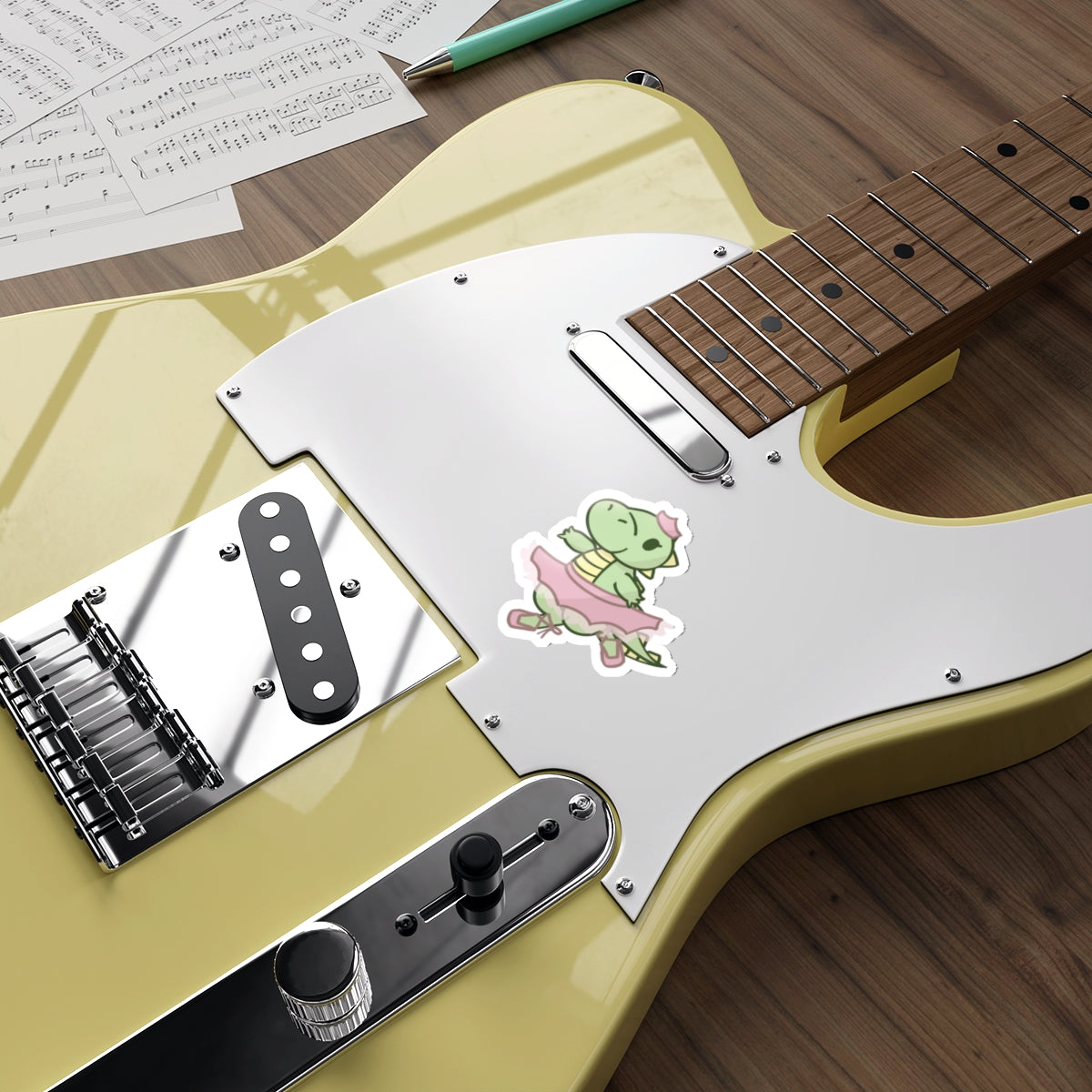 Dino Princess Die-Cut Sticker
