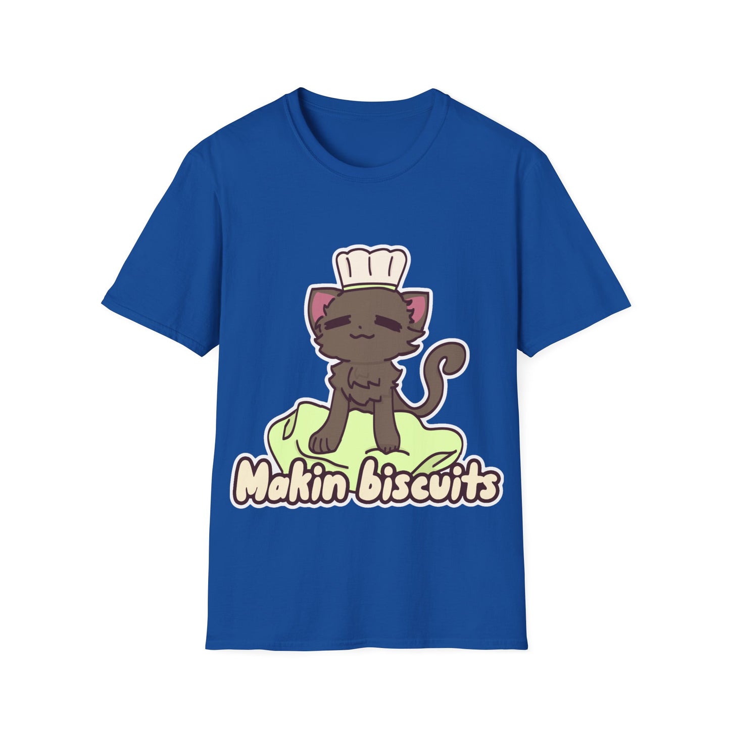 Makin' Bisbuits-Grey. Unisex Softstyle T-Shirt
