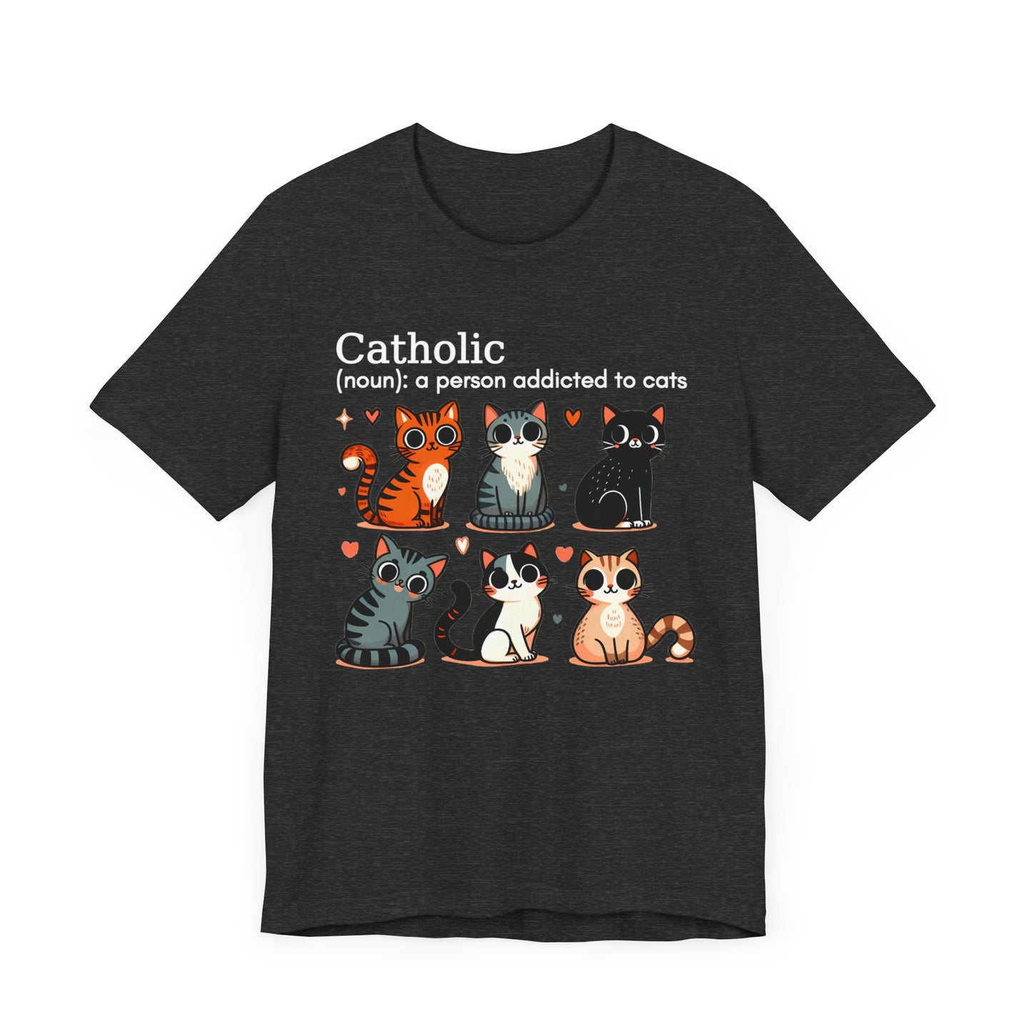Catholic cats. Unisex Jersey Short Sleeve Tee