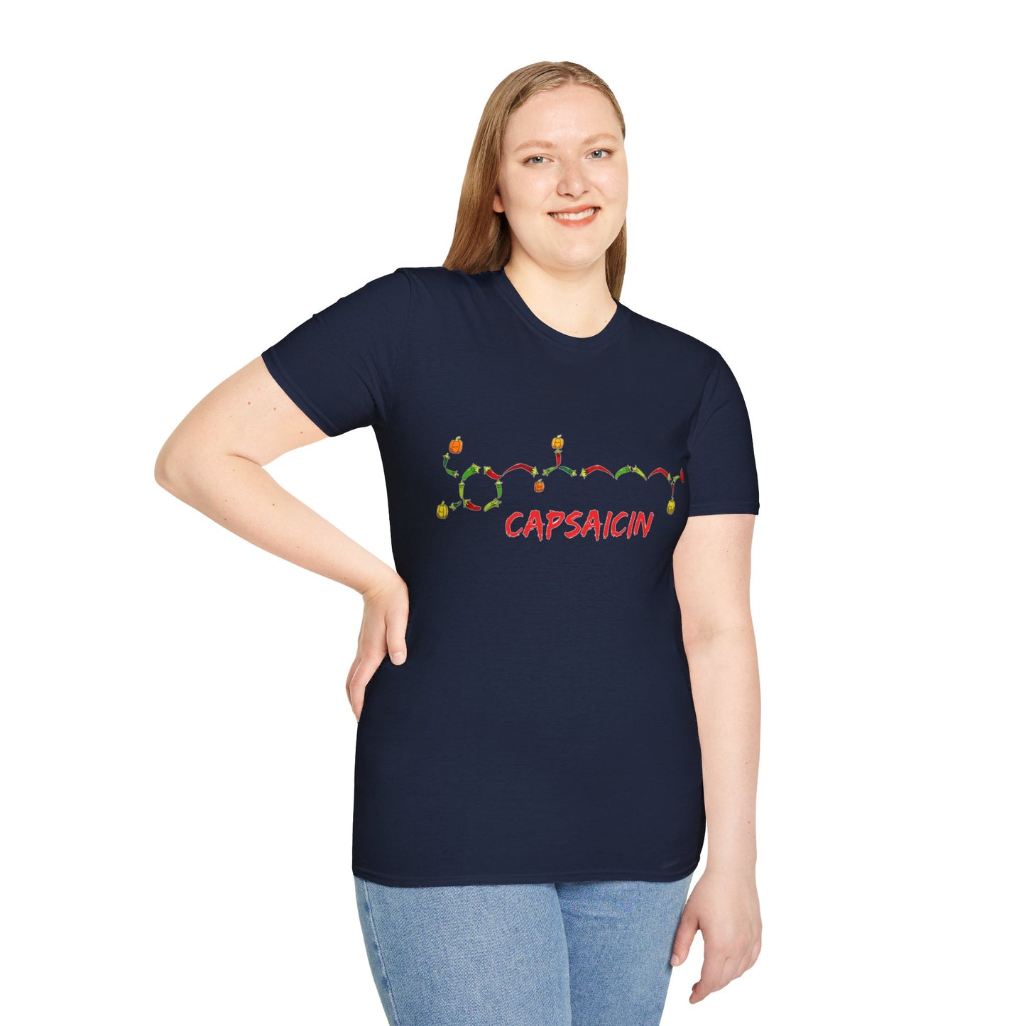 Capsaicin Chillies- Unisex Softstyle T-Shirt