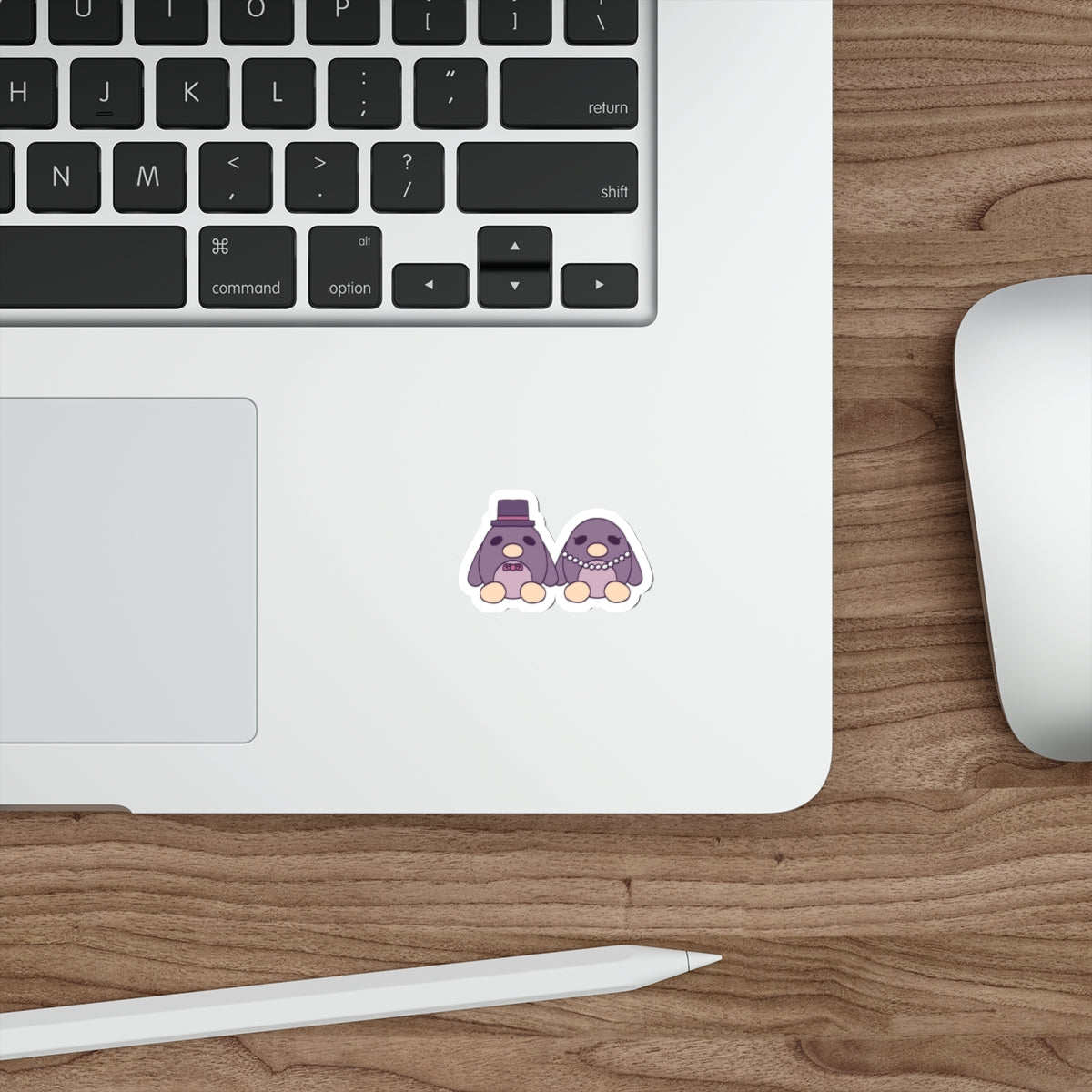 Die-Cut Married Penguin Stickers