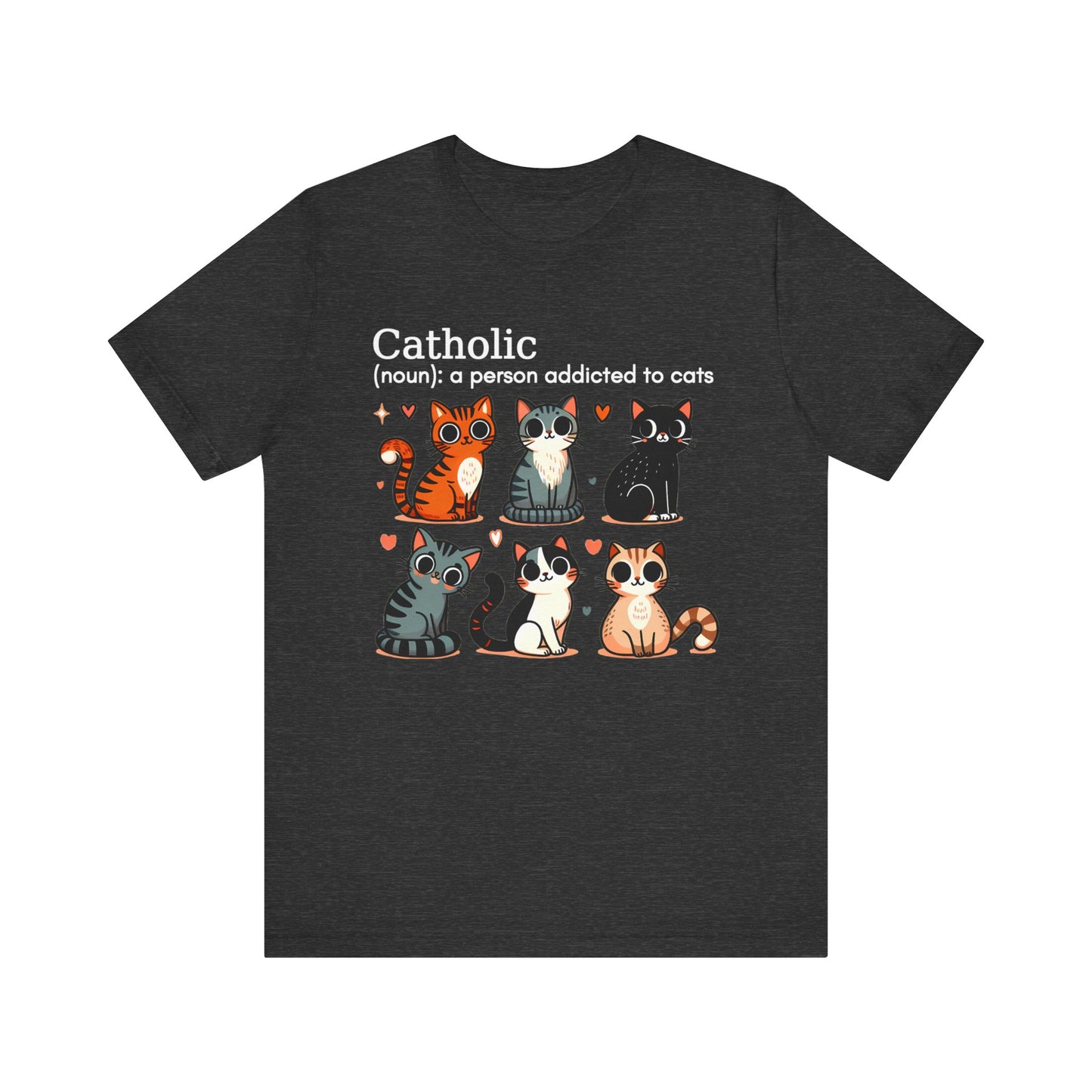 Catholic cats. Unisex Jersey Short Sleeve Tee