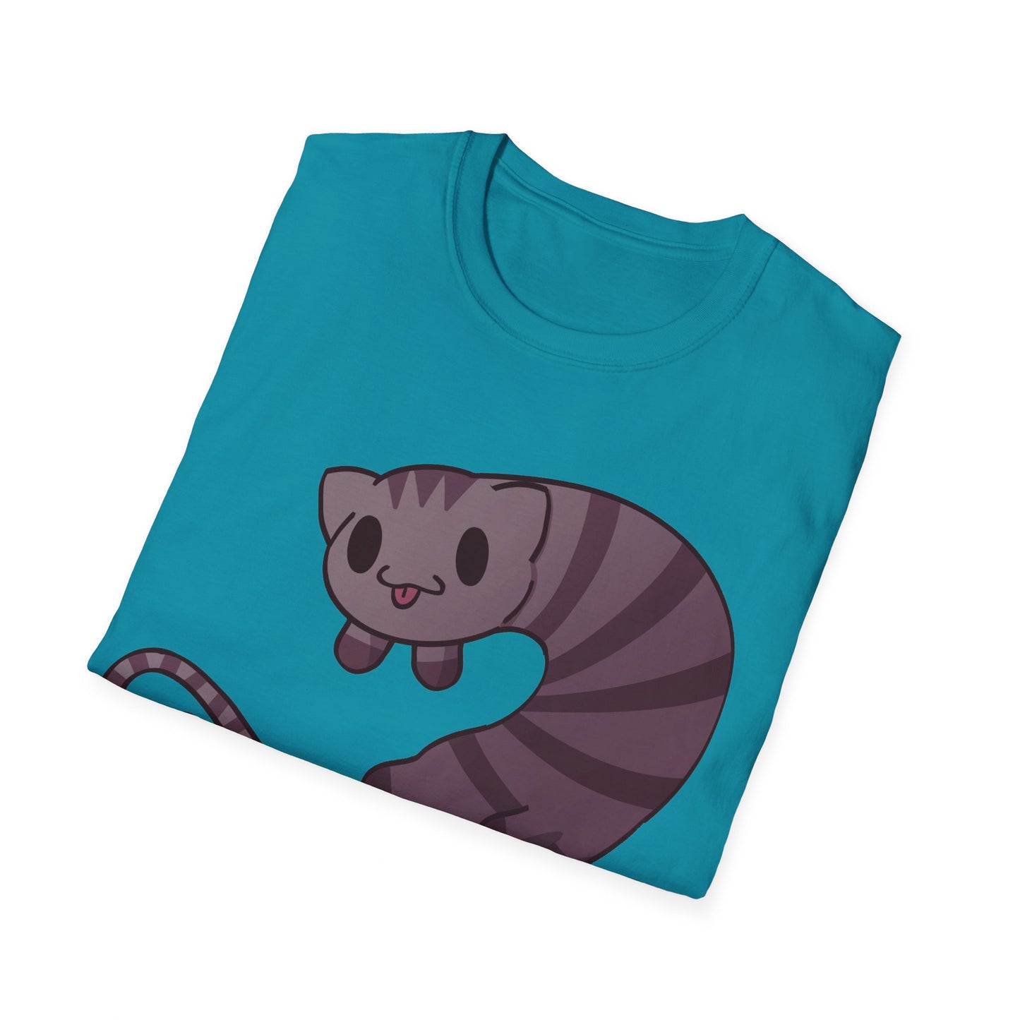 Long cat- Unisex Softstyle T-Shirt