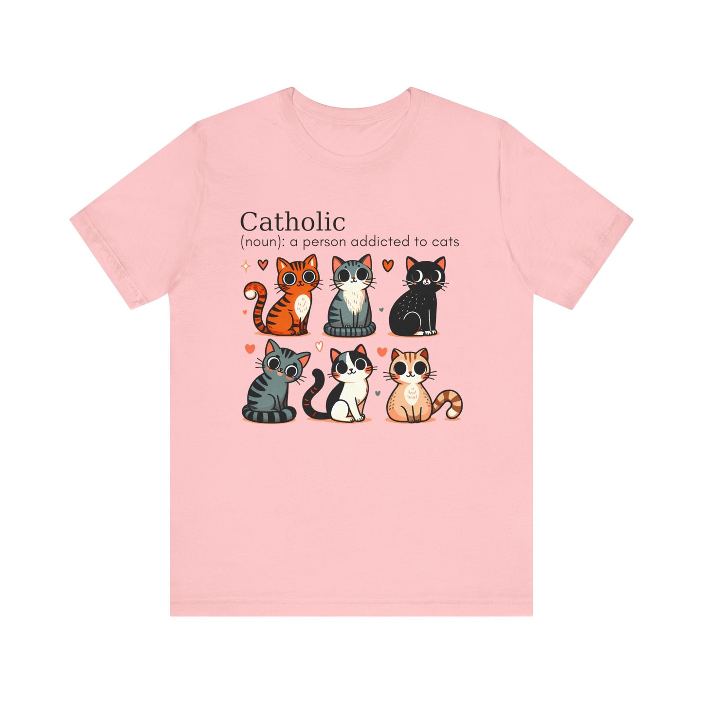 Catholic cats. Unisex Jersey Short Sleeve Tee