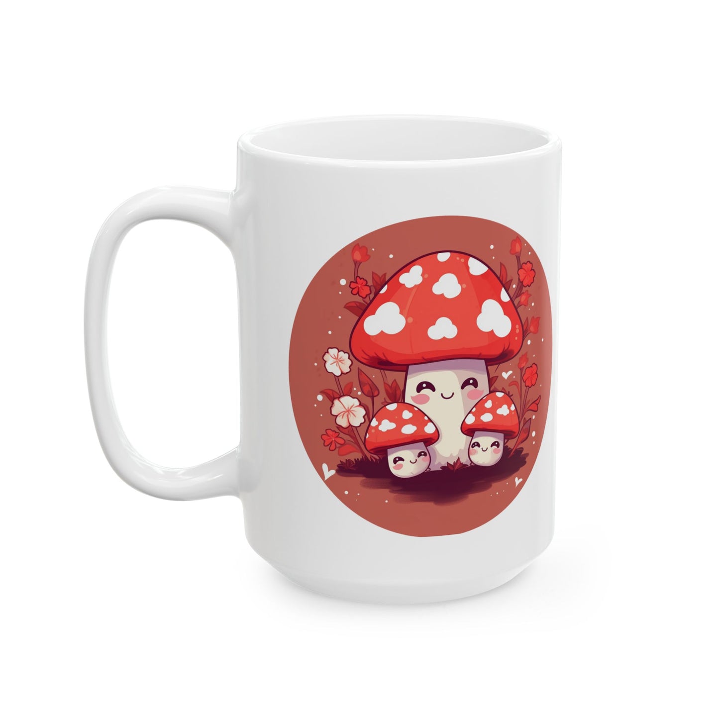Cute sassy mushroom Ceramic Mug, (11oz, 15oz)