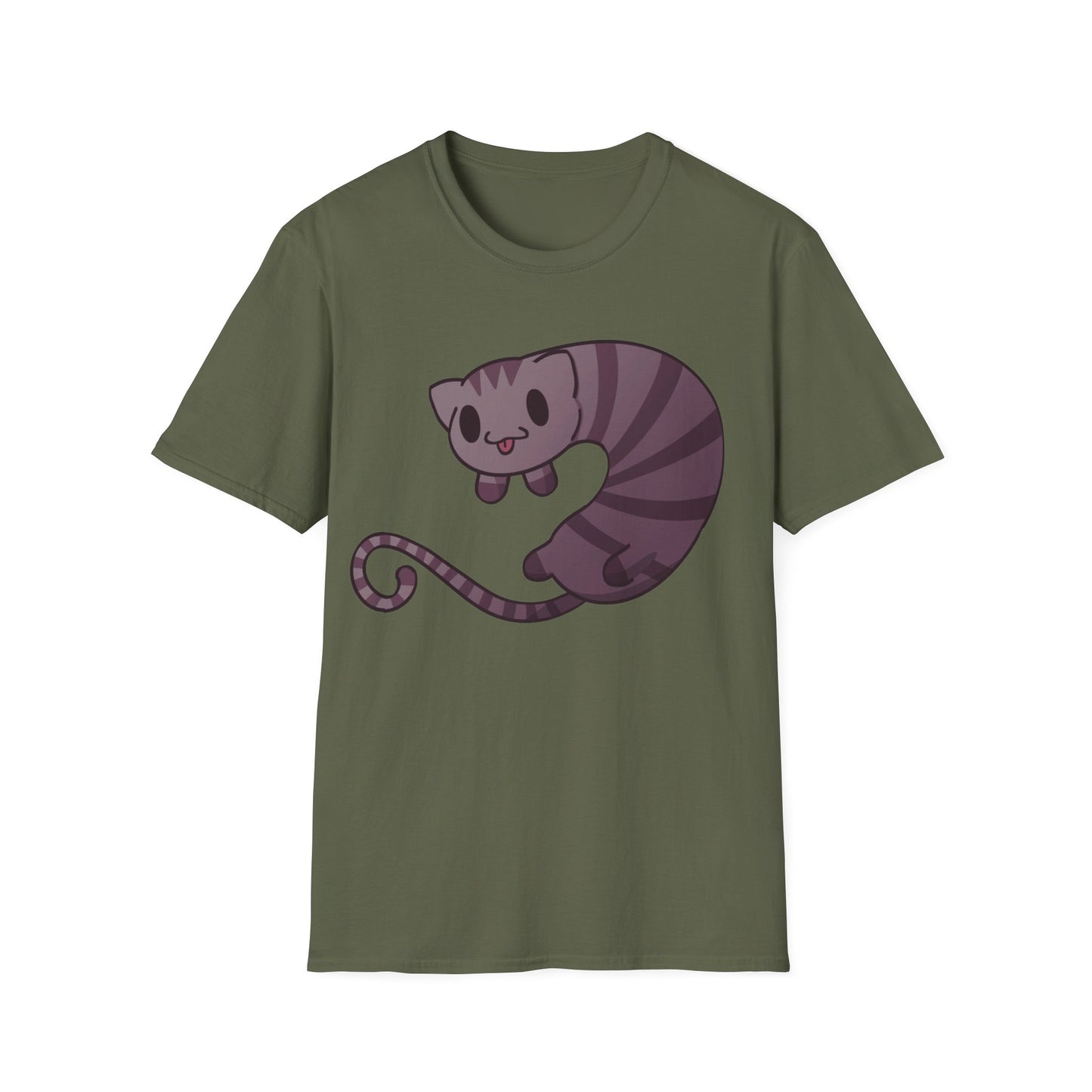 Long cat- Unisex Softstyle T-Shirt