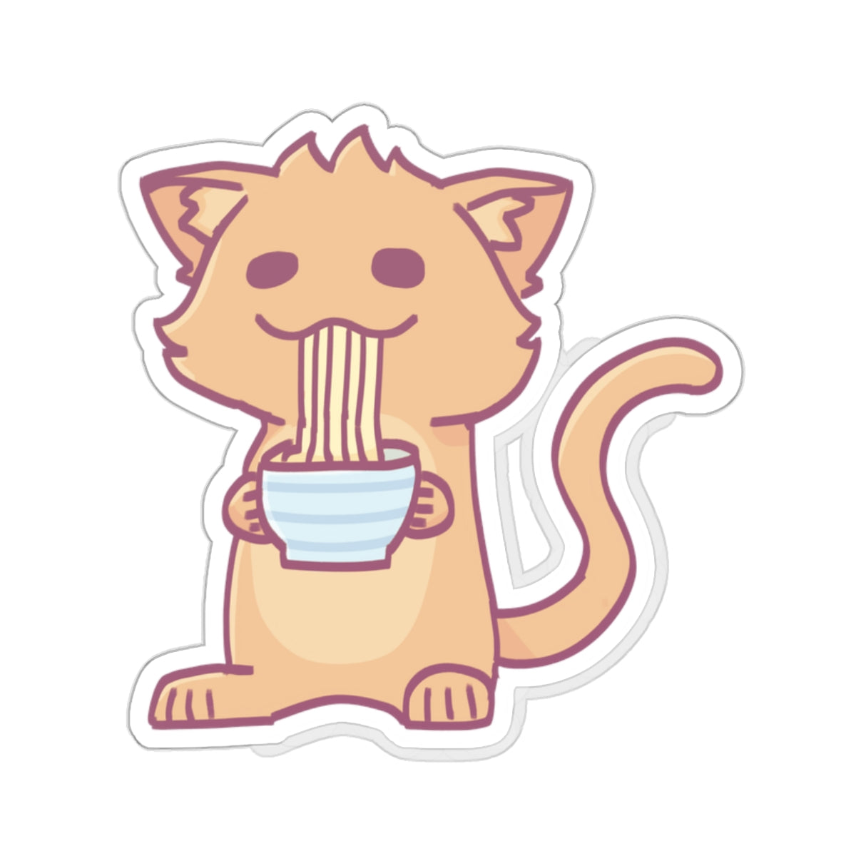Noodle Cat Sticker
