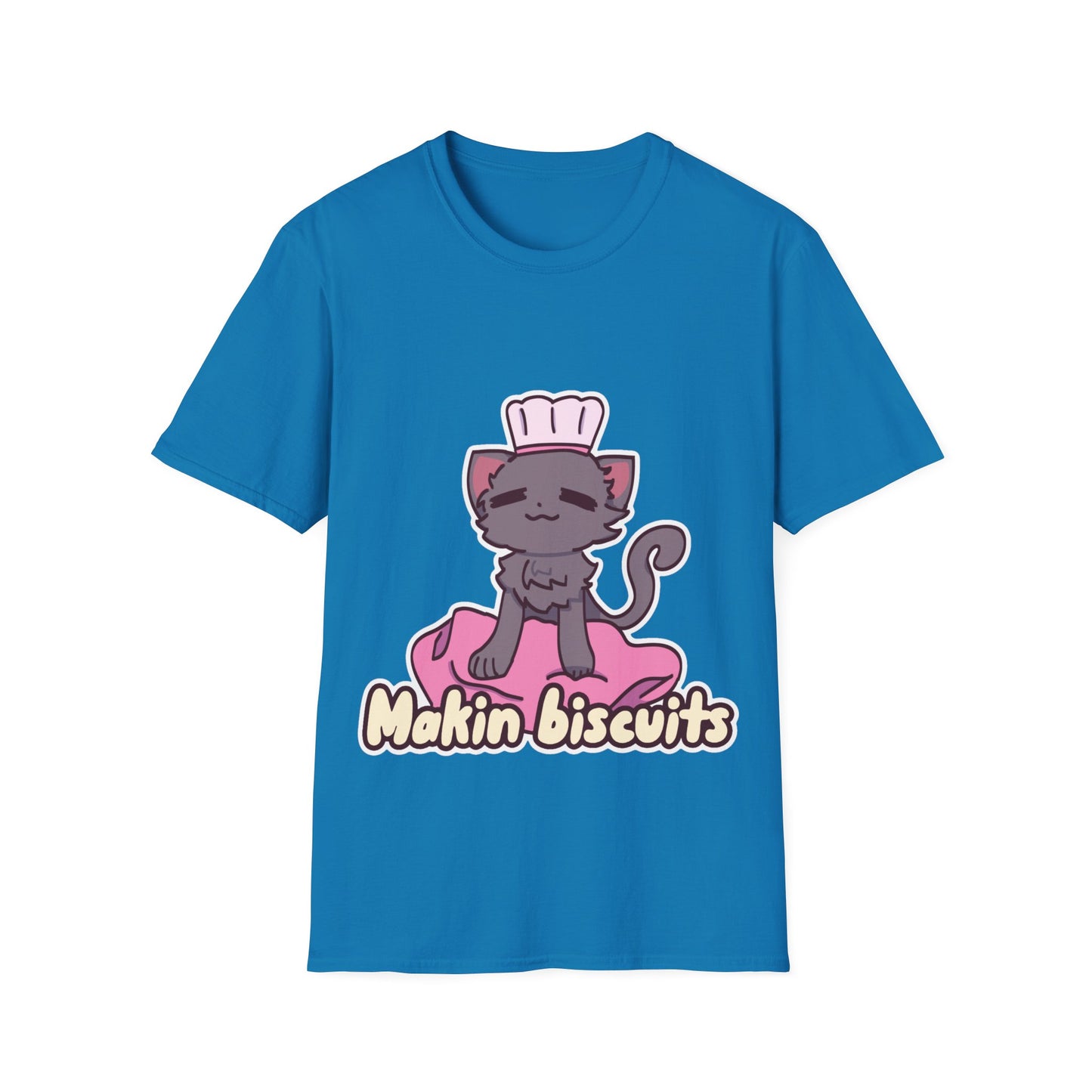 Makin' Biscuits- Grey. Unisex Softstyle T-Shirt