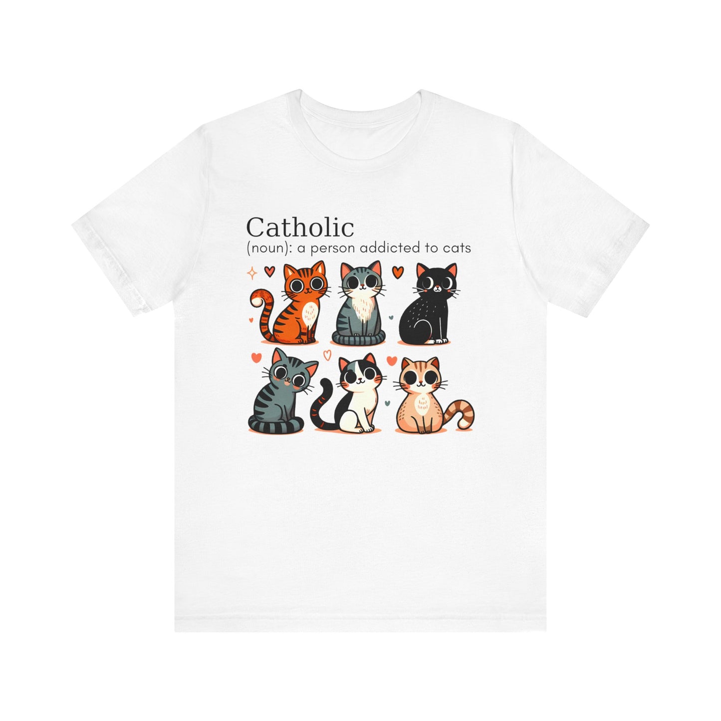 Catholic cats. Unisex Jersey Short Sleeve Tee