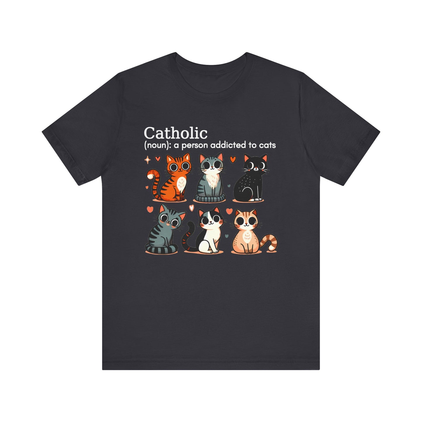 Catholic cats. Unisex Jersey Short Sleeve Tee