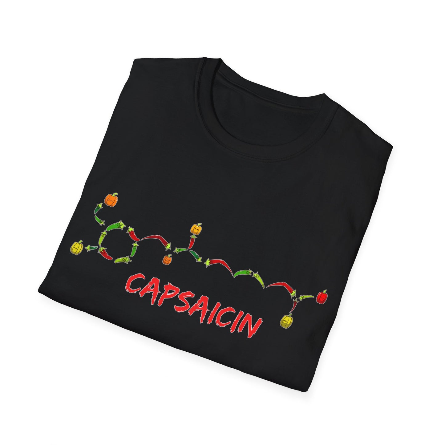 Capsaicin Chillies- Unisex Softstyle T-Shirt