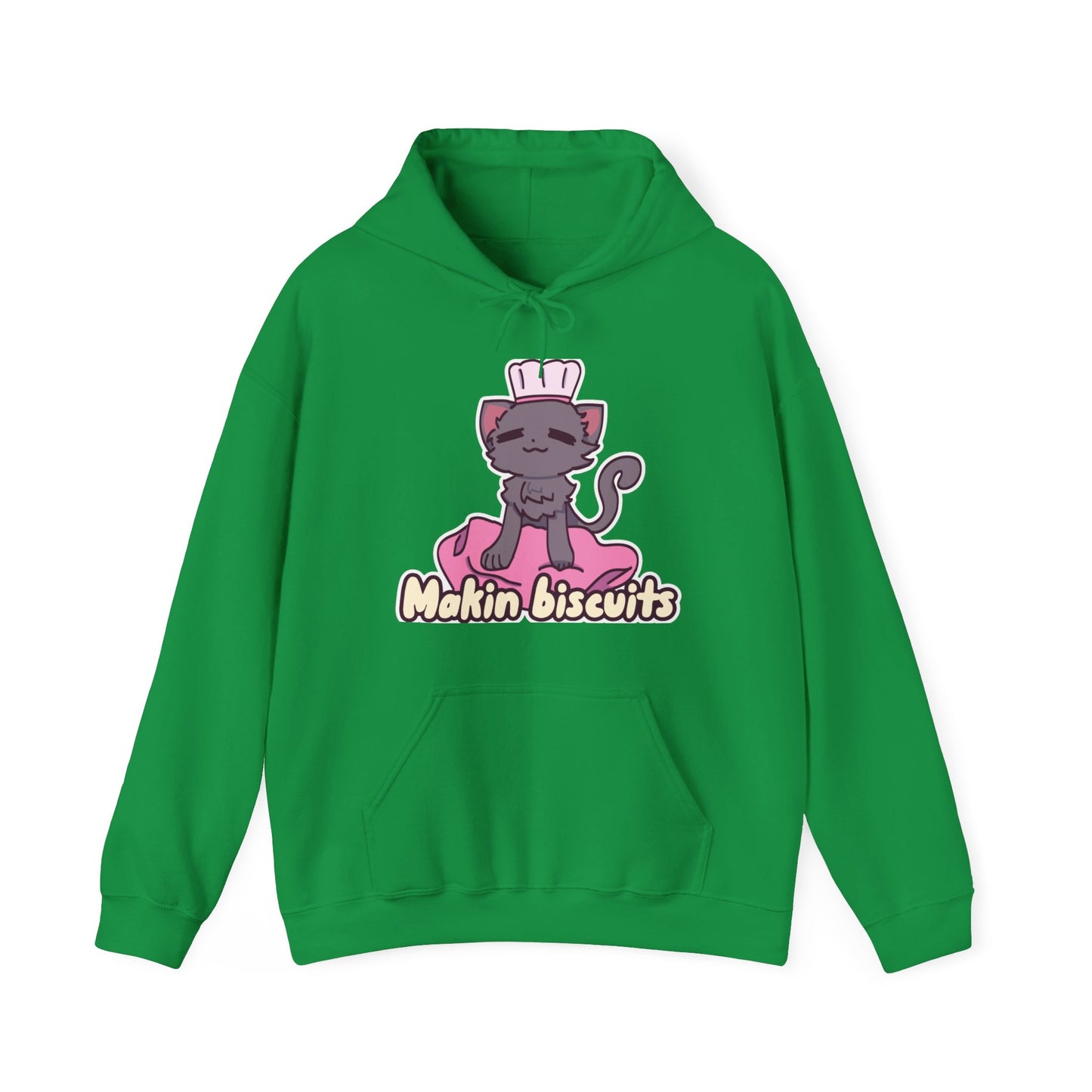 Makin' Biscuits- Grey. Unisex Heavy Blend™ Hooded Sweatshirt