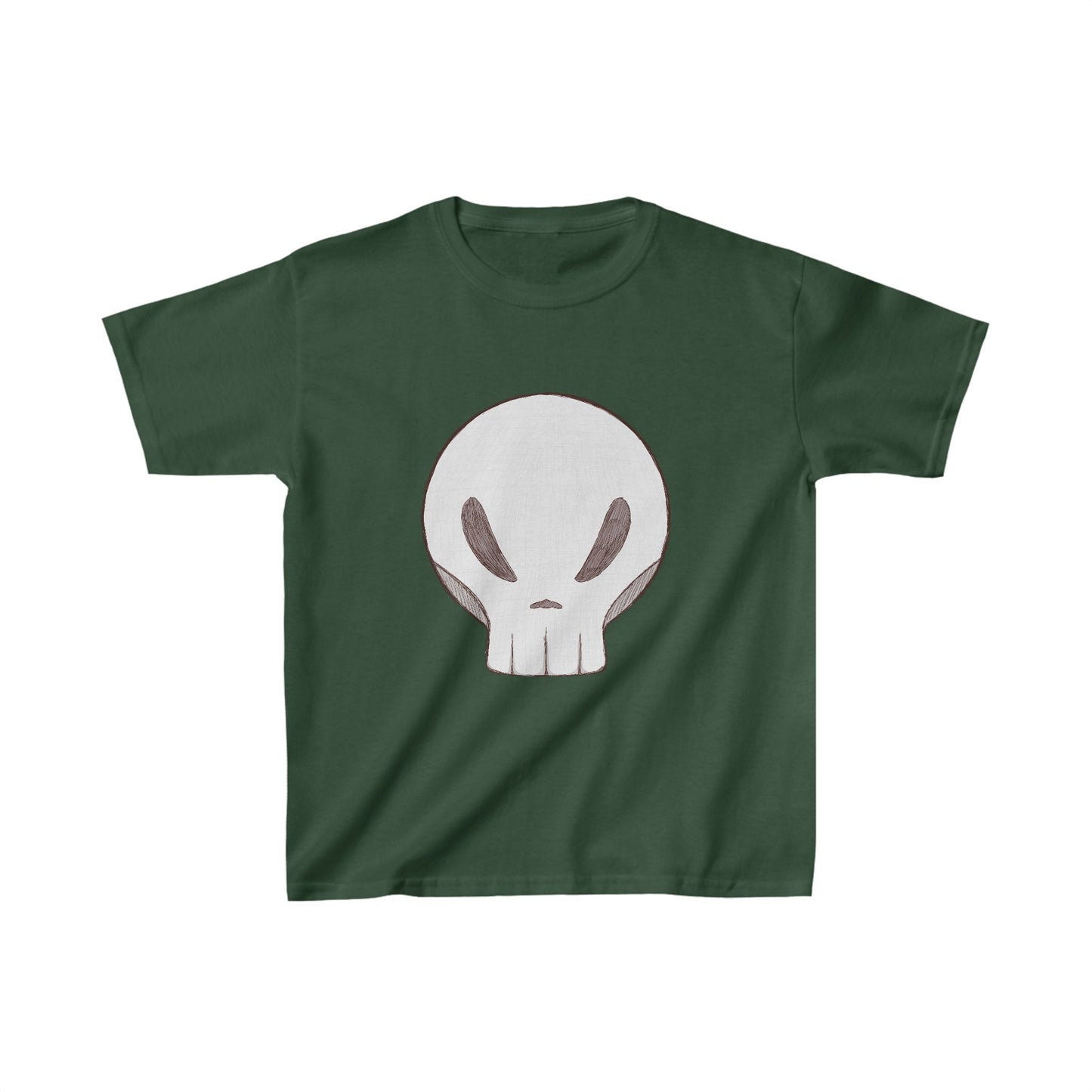 White Skull-Kids Heavy Cotton™ Tee