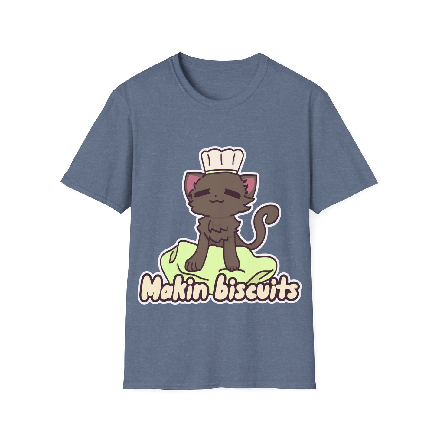 Makin' Bisbuits-Grey. Unisex Softstyle T-Shirt