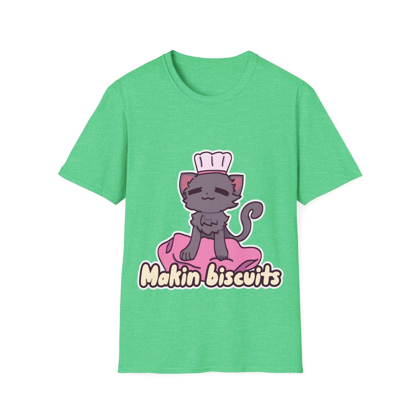 Makin' Biscuits- Grey. Unisex Softstyle T-Shirt