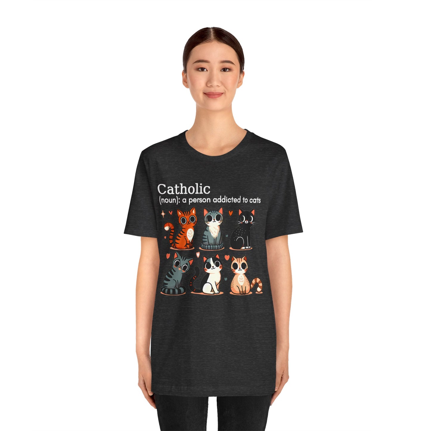 Catholic cats. Unisex Jersey Short Sleeve Tee