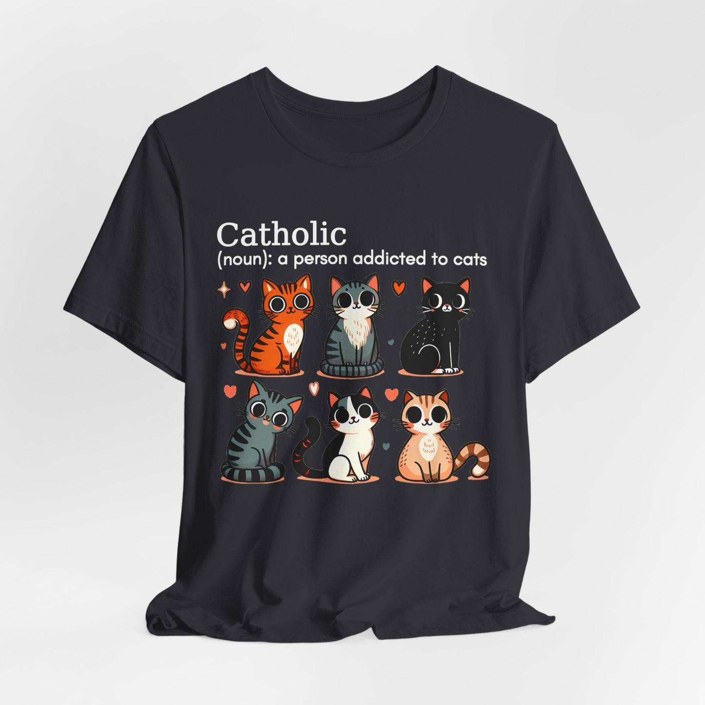 Catholic cats. Unisex Jersey Short Sleeve Tee