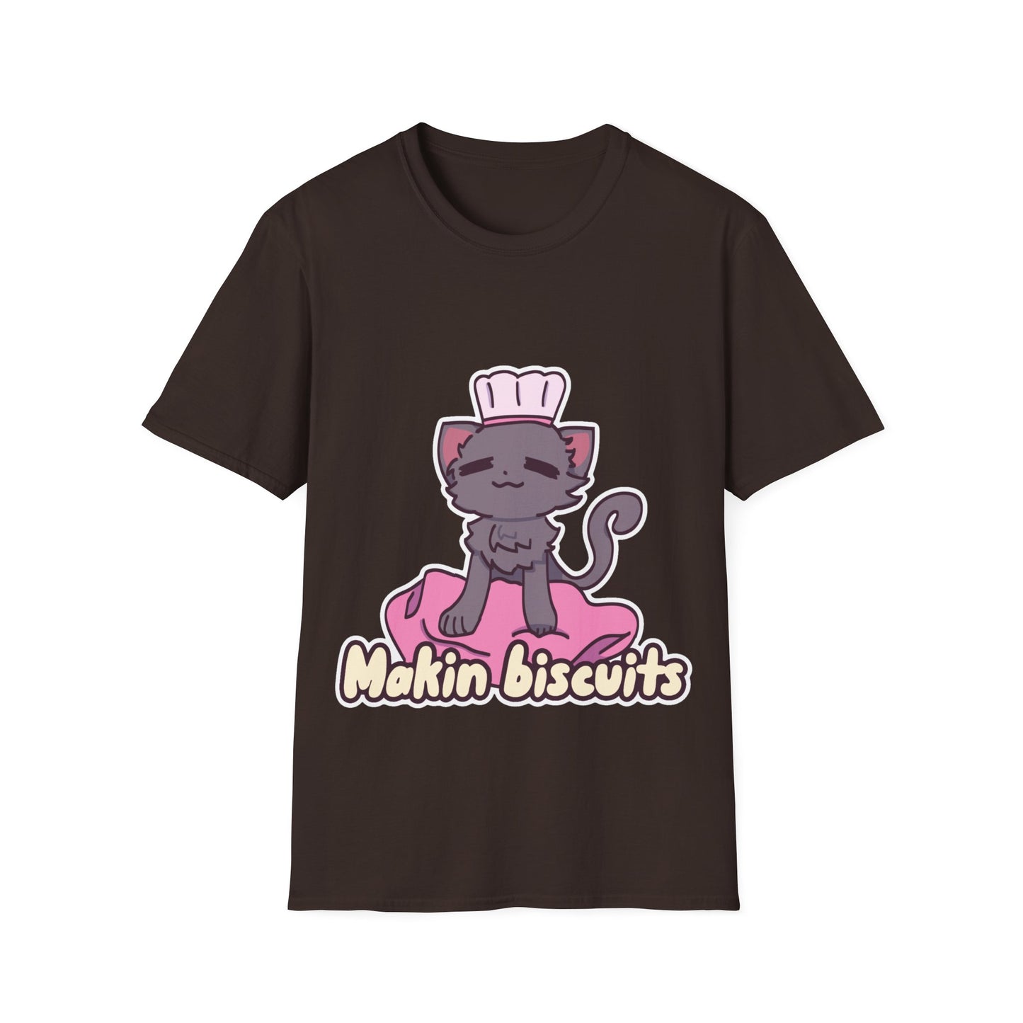 Makin' Biscuits- Grey. Unisex Softstyle T-Shirt