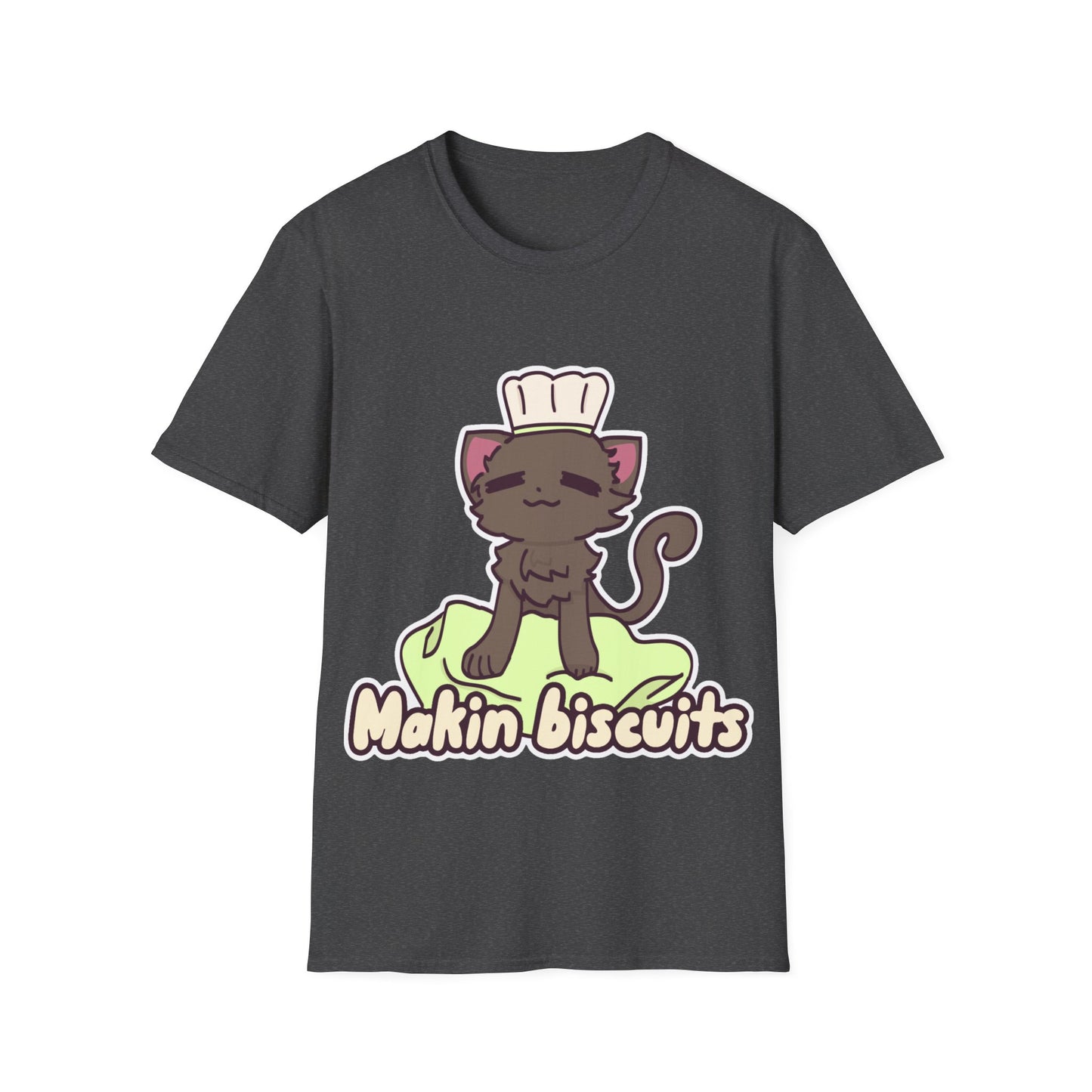 Makin' Bisbuits-Grey. Unisex Softstyle T-Shirt