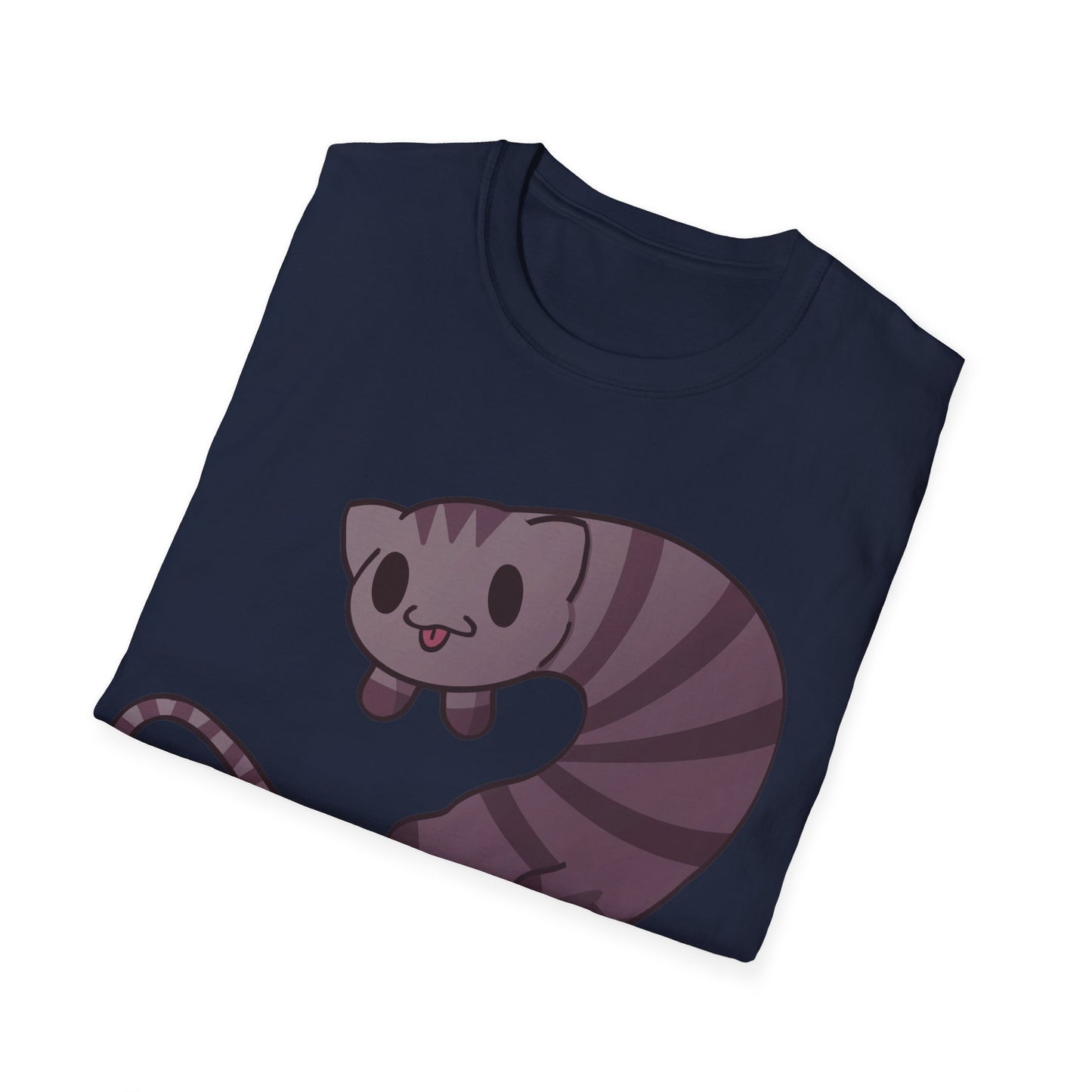 Long cat- Unisex Softstyle T-Shirt