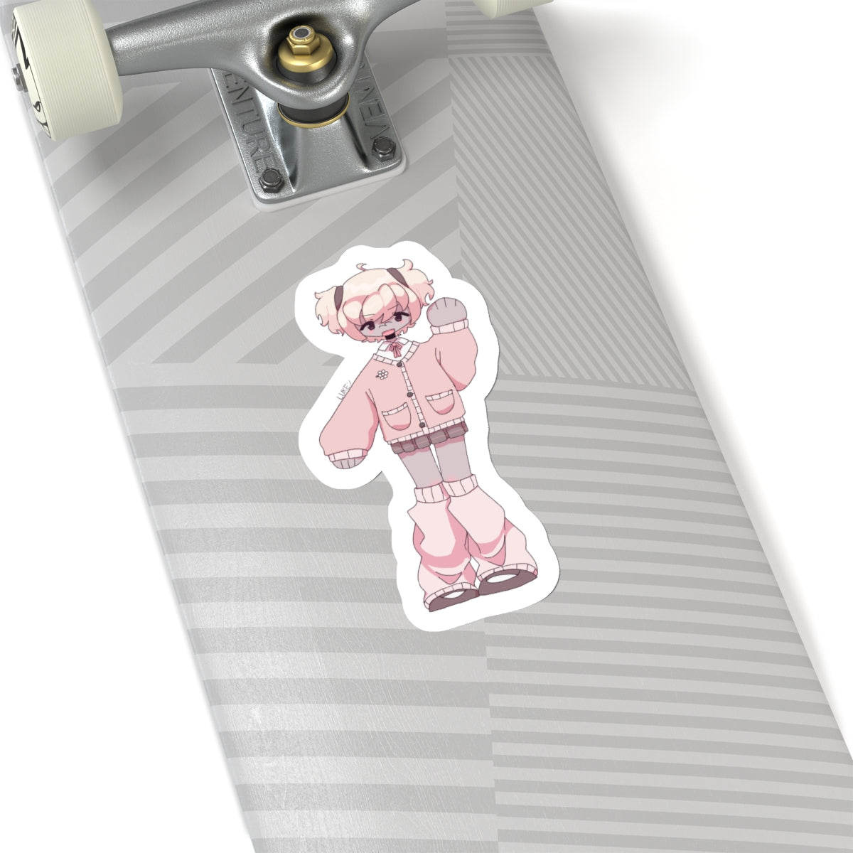 Peach girl Kiss-Cut Sticker