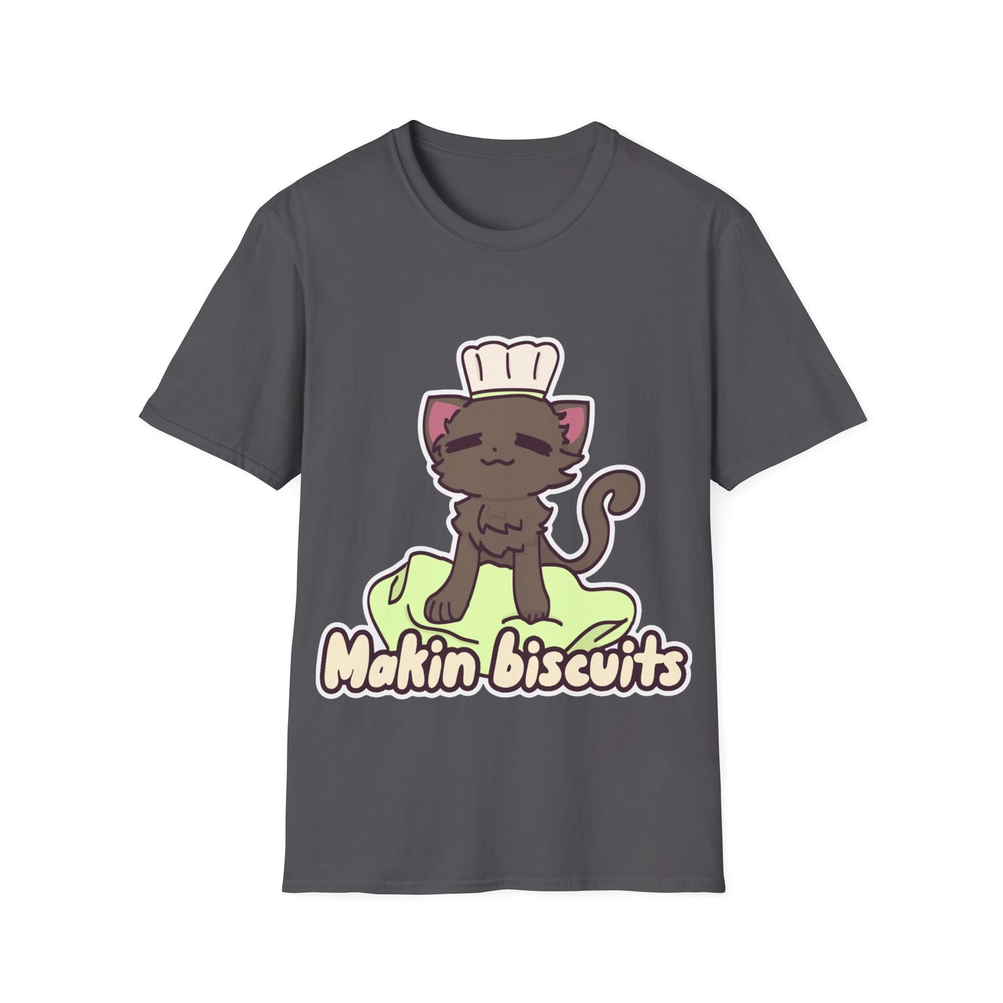 Makin' Bisbuits-Grey. Unisex Softstyle T-Shirt