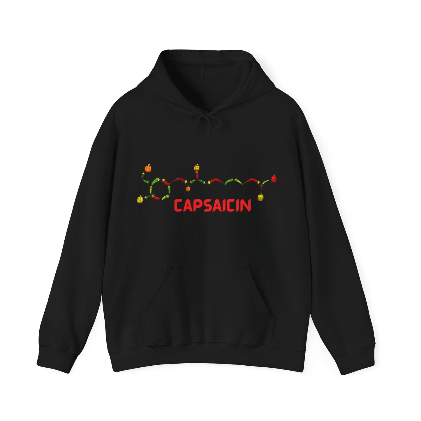 Capsaicin Chillies. Unisex Heavy Blend™ Hooded Sweatshirt