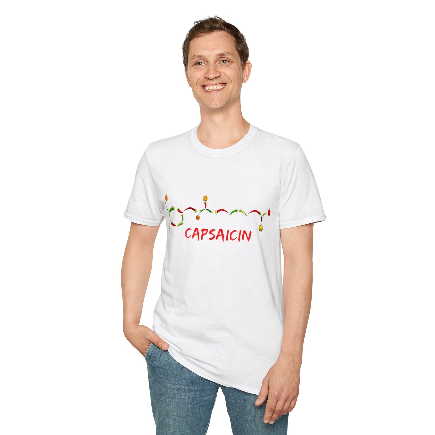 Capsaicin Chillies- Unisex Softstyle T-Shirt