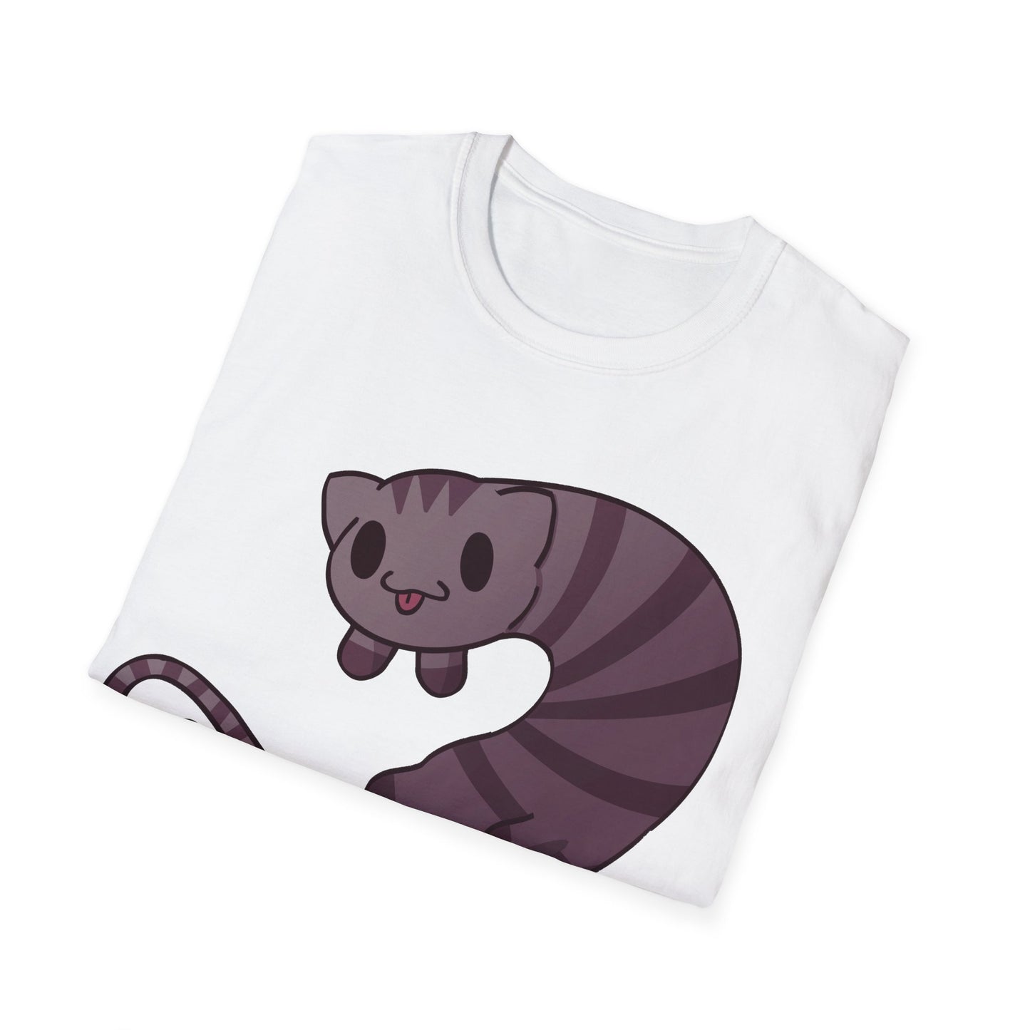 Long cat- Unisex Softstyle T-Shirt