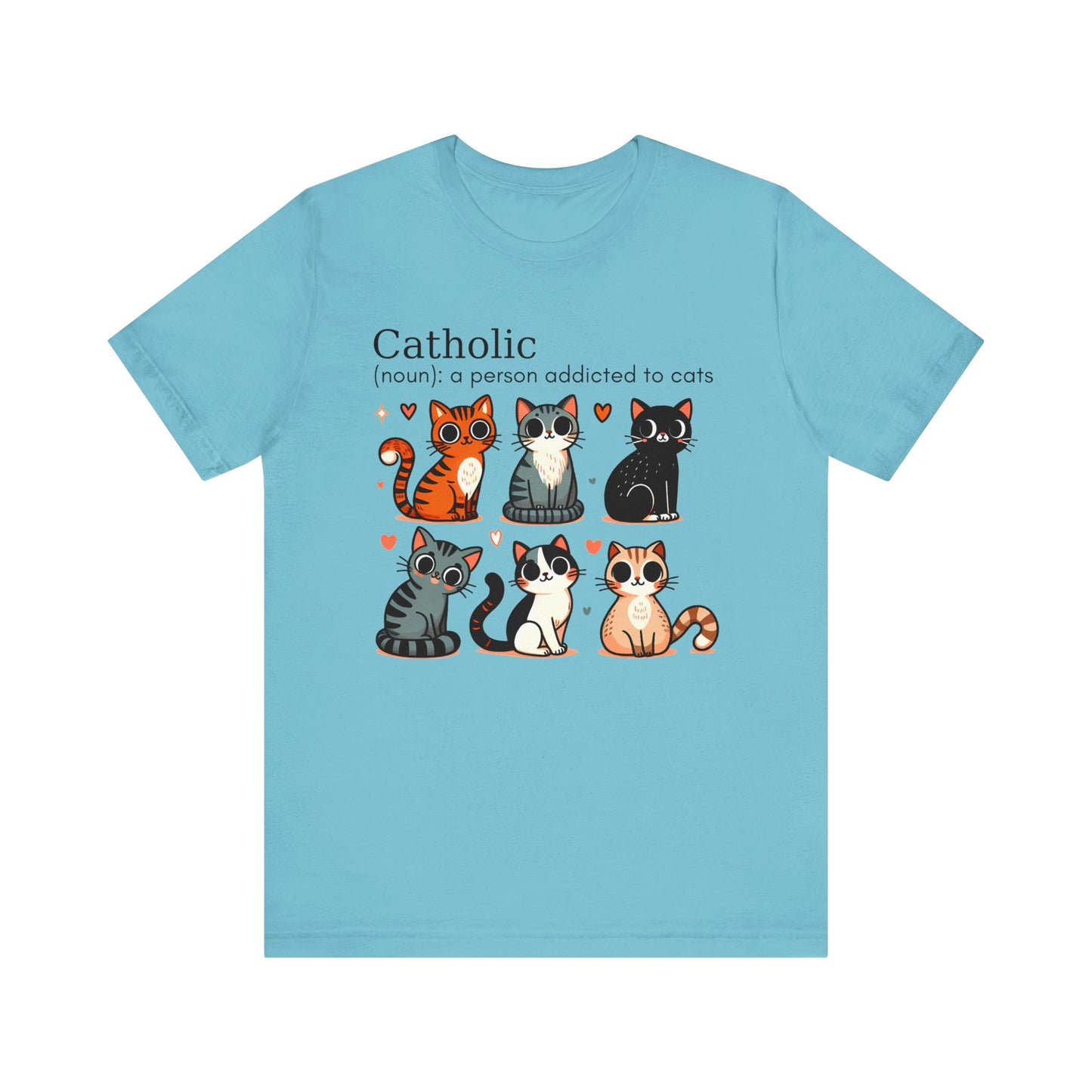 Catholic cats. Unisex Jersey Short Sleeve Tee