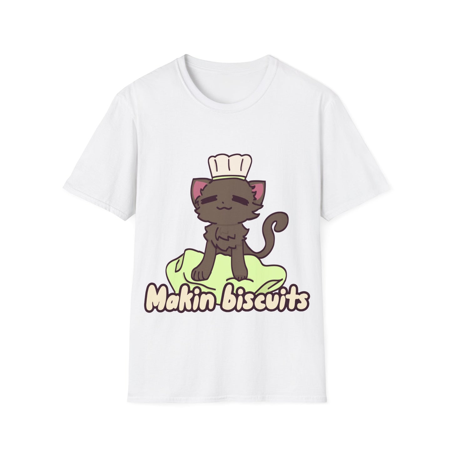 Makin' Bisbuits-Grey. Unisex Softstyle T-Shirt