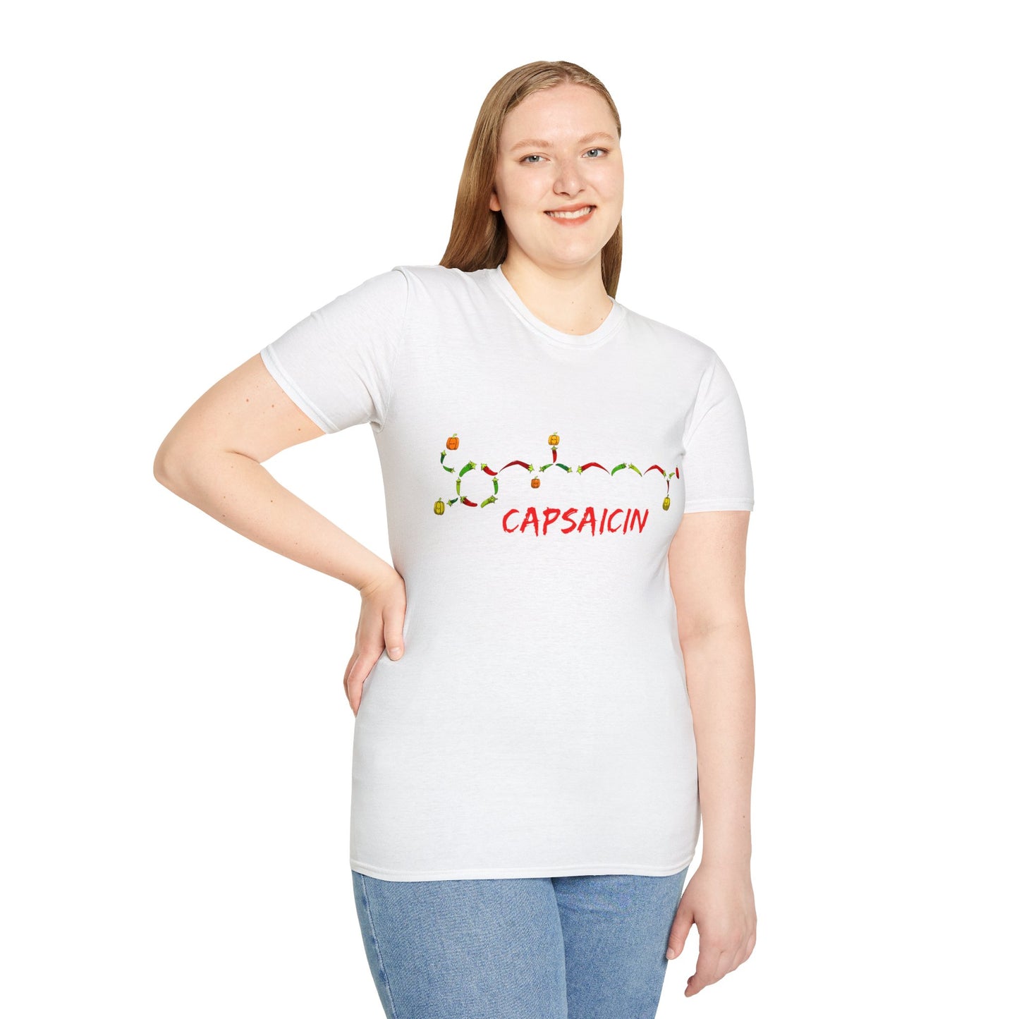 Capsaicin Chillies- Unisex Softstyle T-Shirt