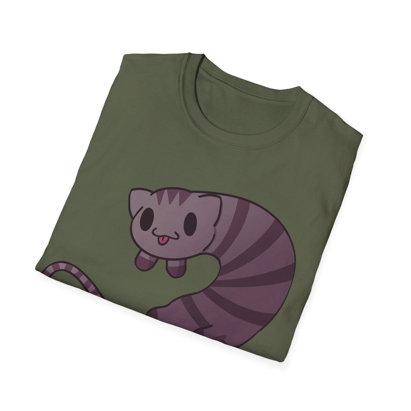 Long cat- Unisex Softstyle T-Shirt