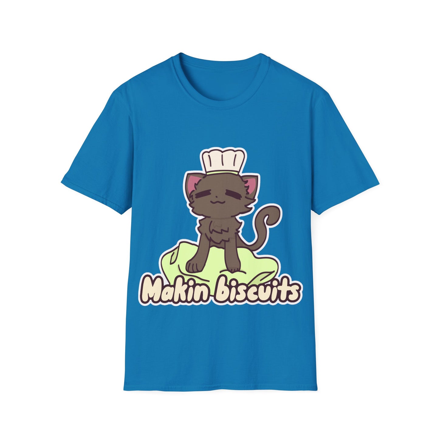 Makin' Bisbuits-Grey. Unisex Softstyle T-Shirt