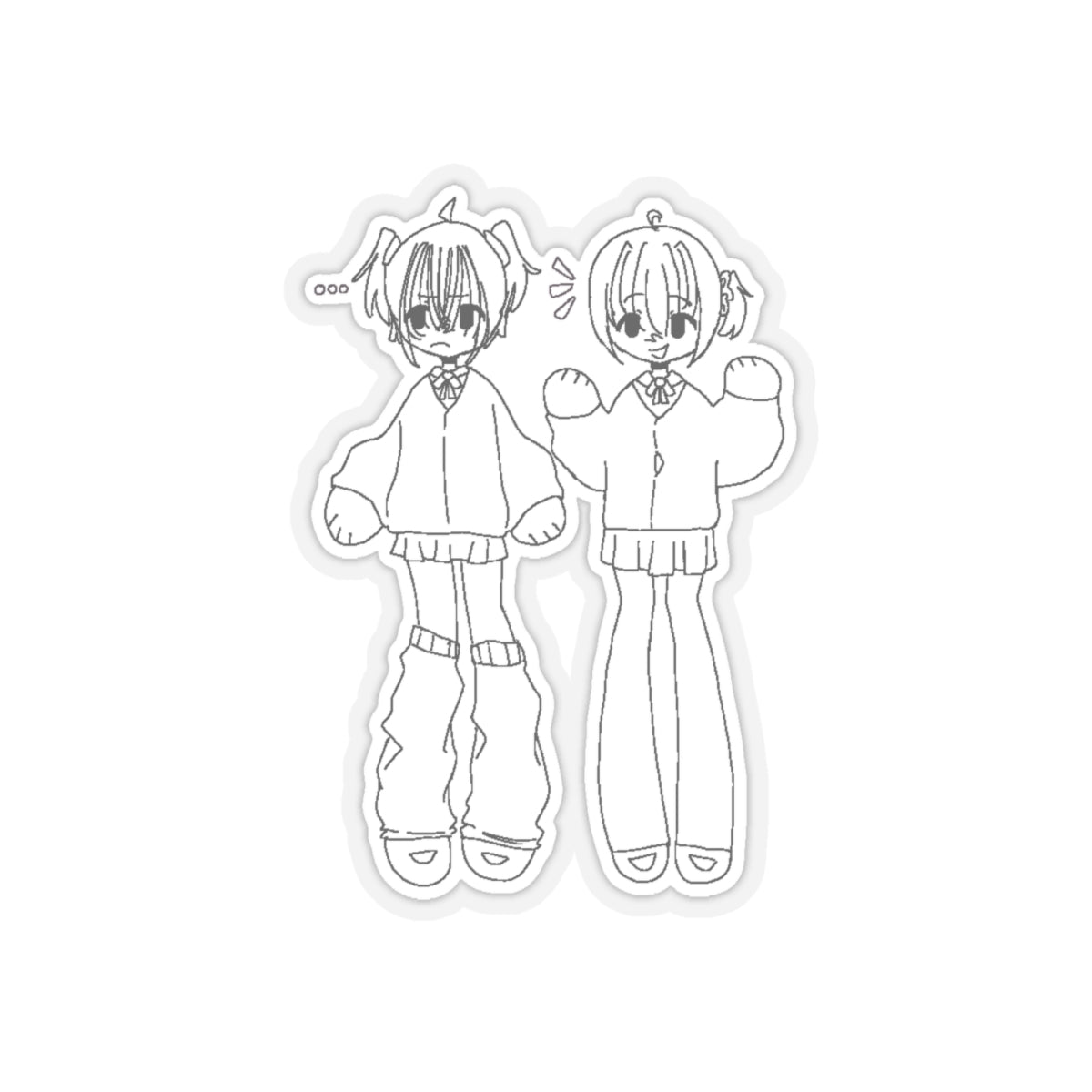 Twins Kiss-Cut Stickers