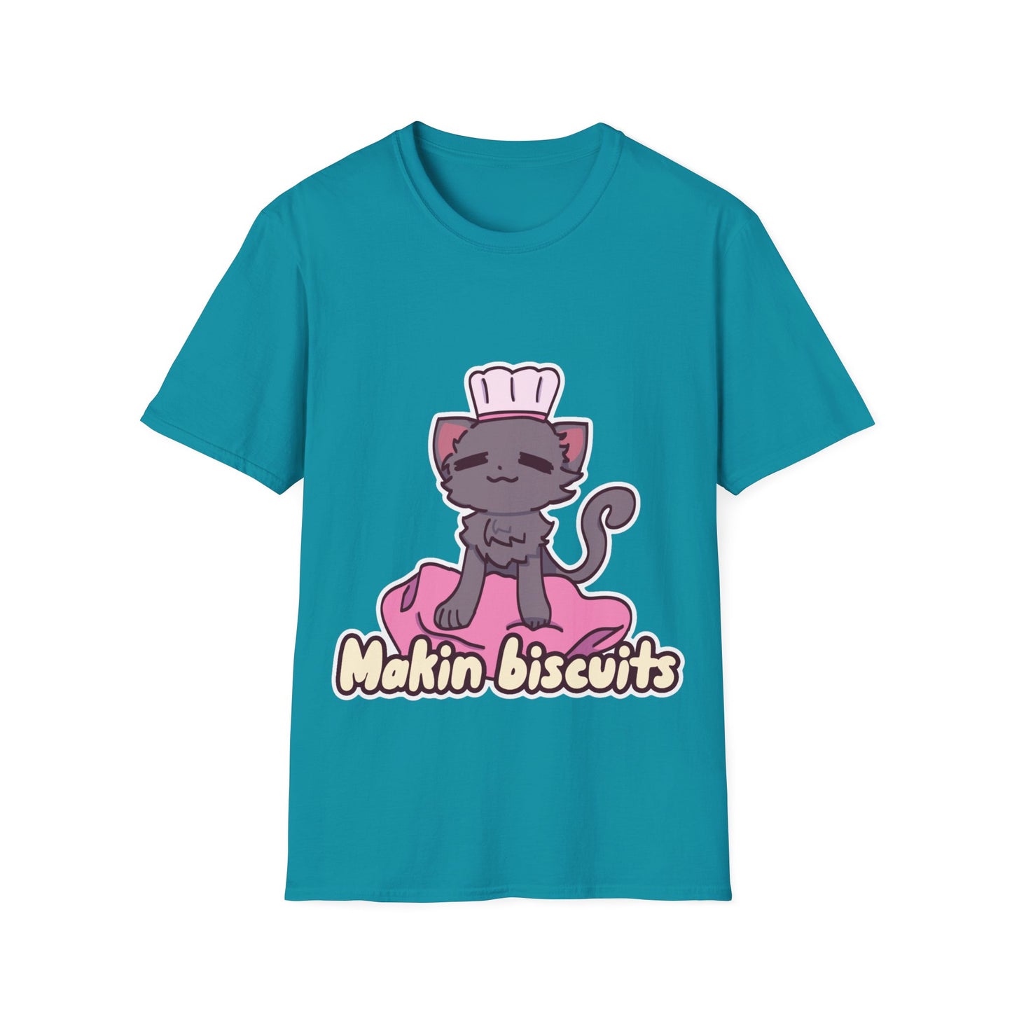 Makin' Biscuits- Grey. Unisex Softstyle T-Shirt