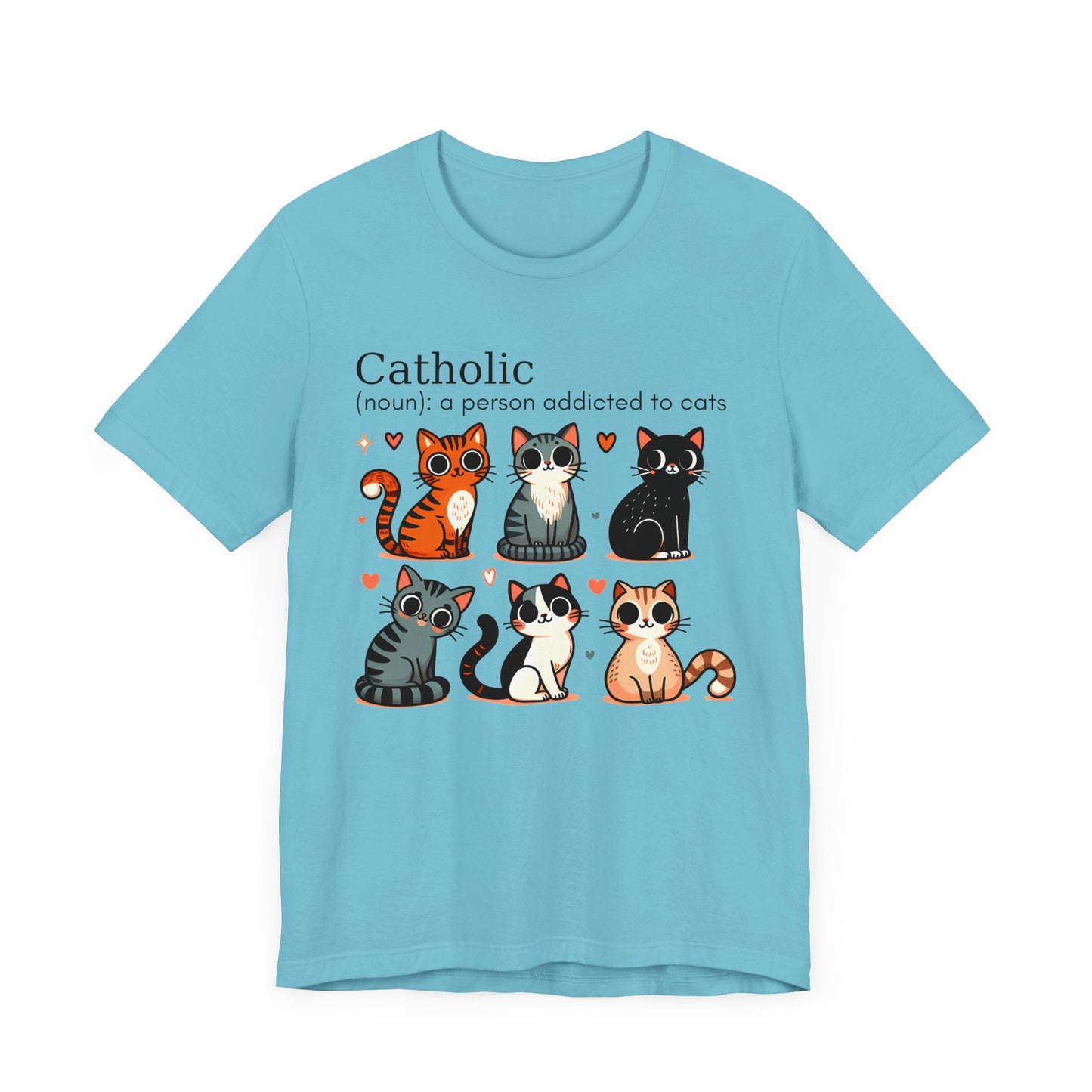 Catholic cats. Unisex Jersey Short Sleeve Tee