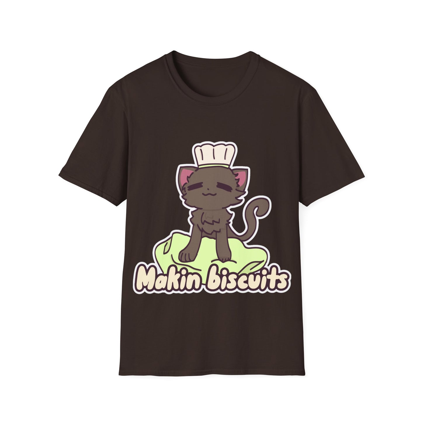 Makin' Bisbuits-Grey. Unisex Softstyle T-Shirt