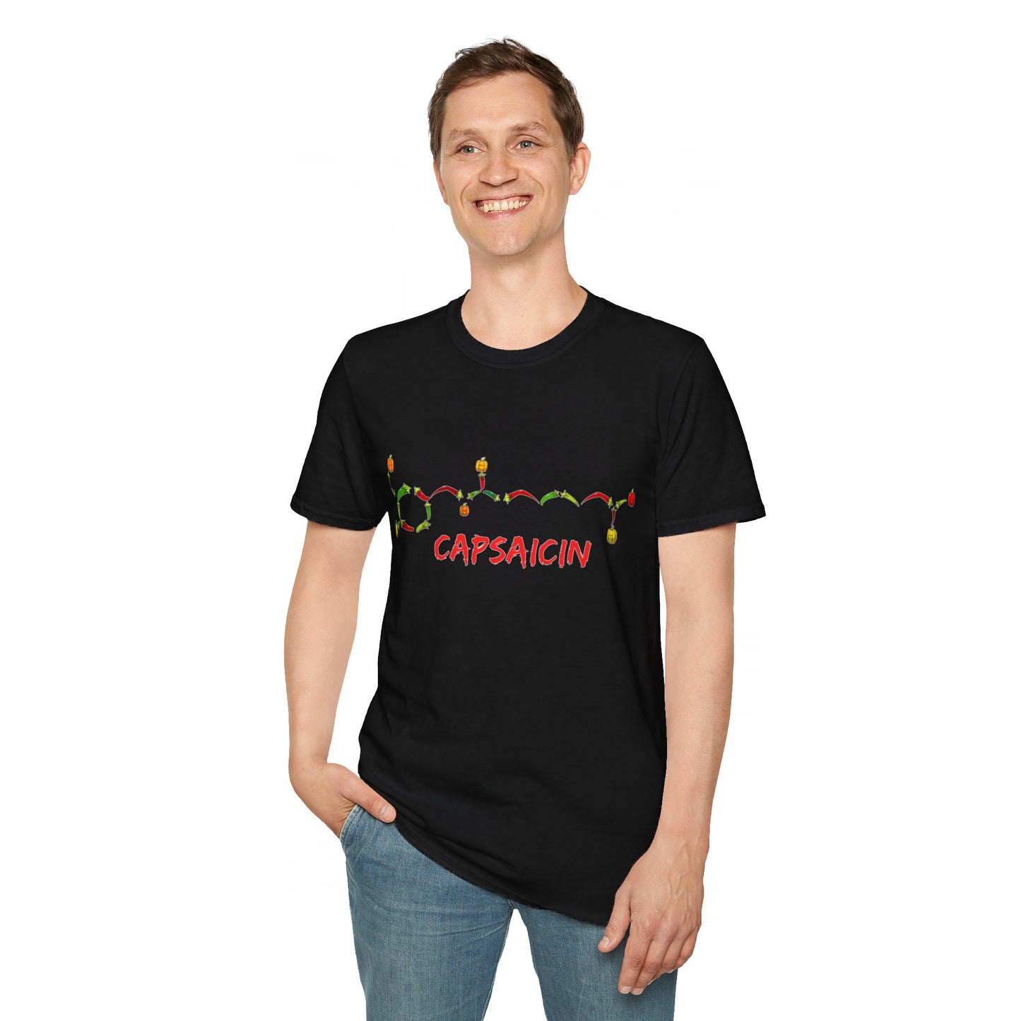 Capsaicin Chillies- Unisex Softstyle T-Shirt