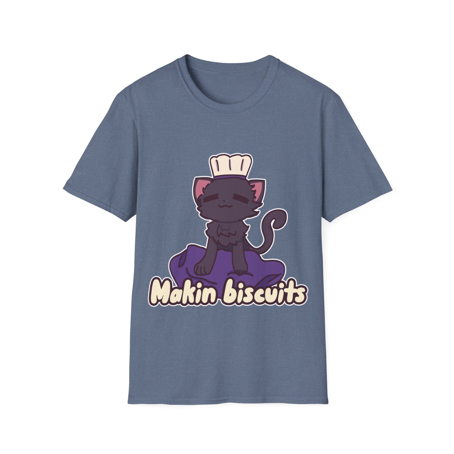 Makin' Biscuits- Black. Unisex Softstyle T-Shirt