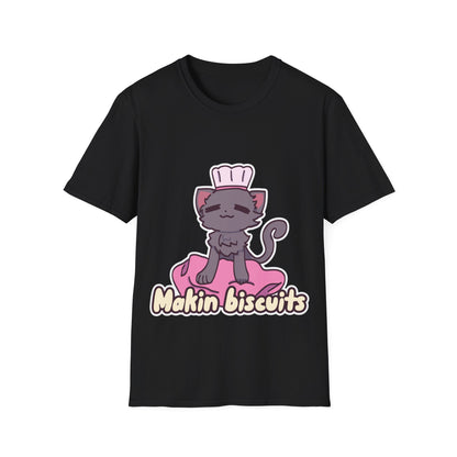 Makin' Biscuits- Grey. Unisex Softstyle T-Shirt